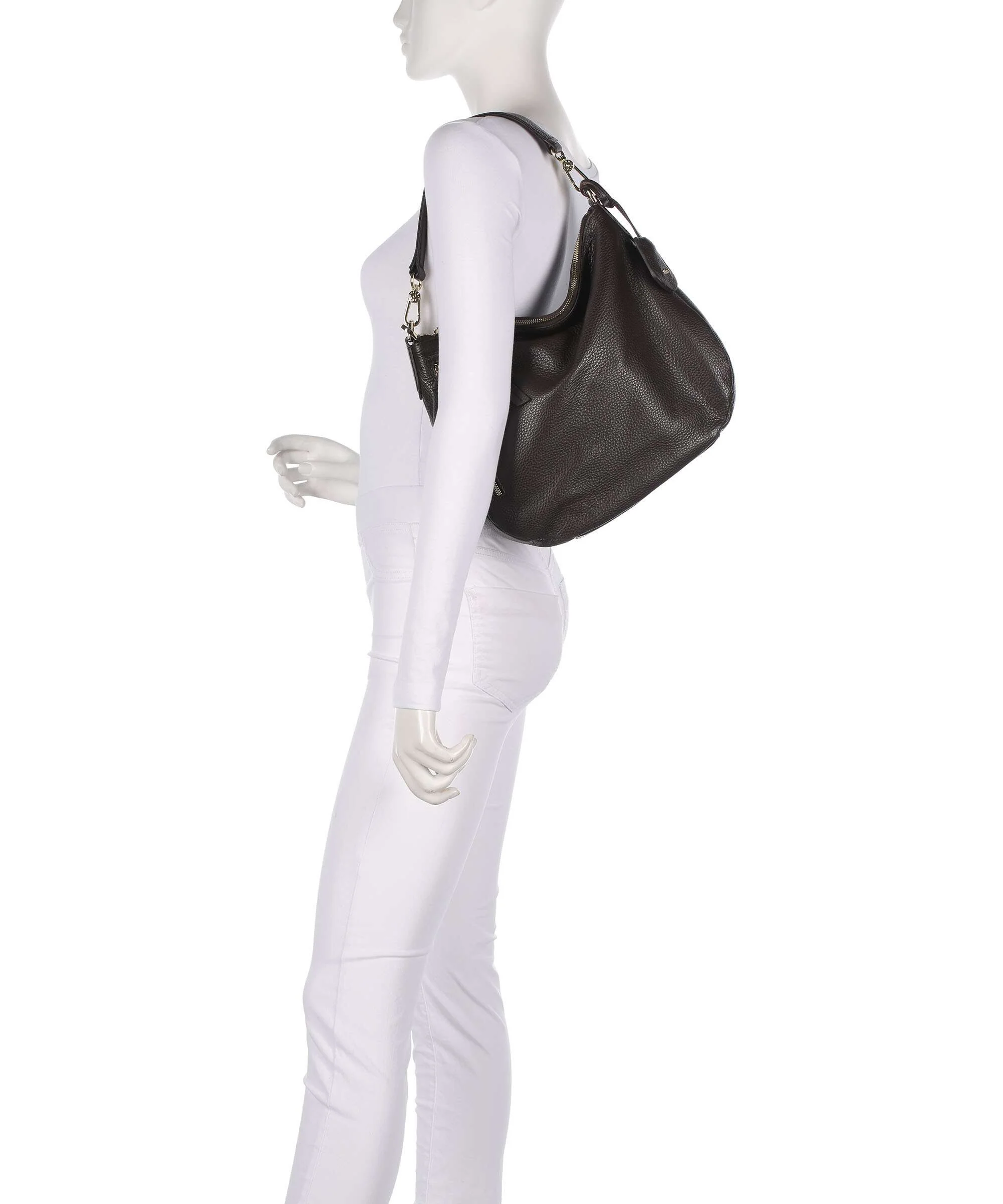 Abro Adria Juna Small Hobo tas dark brown - Image 3
