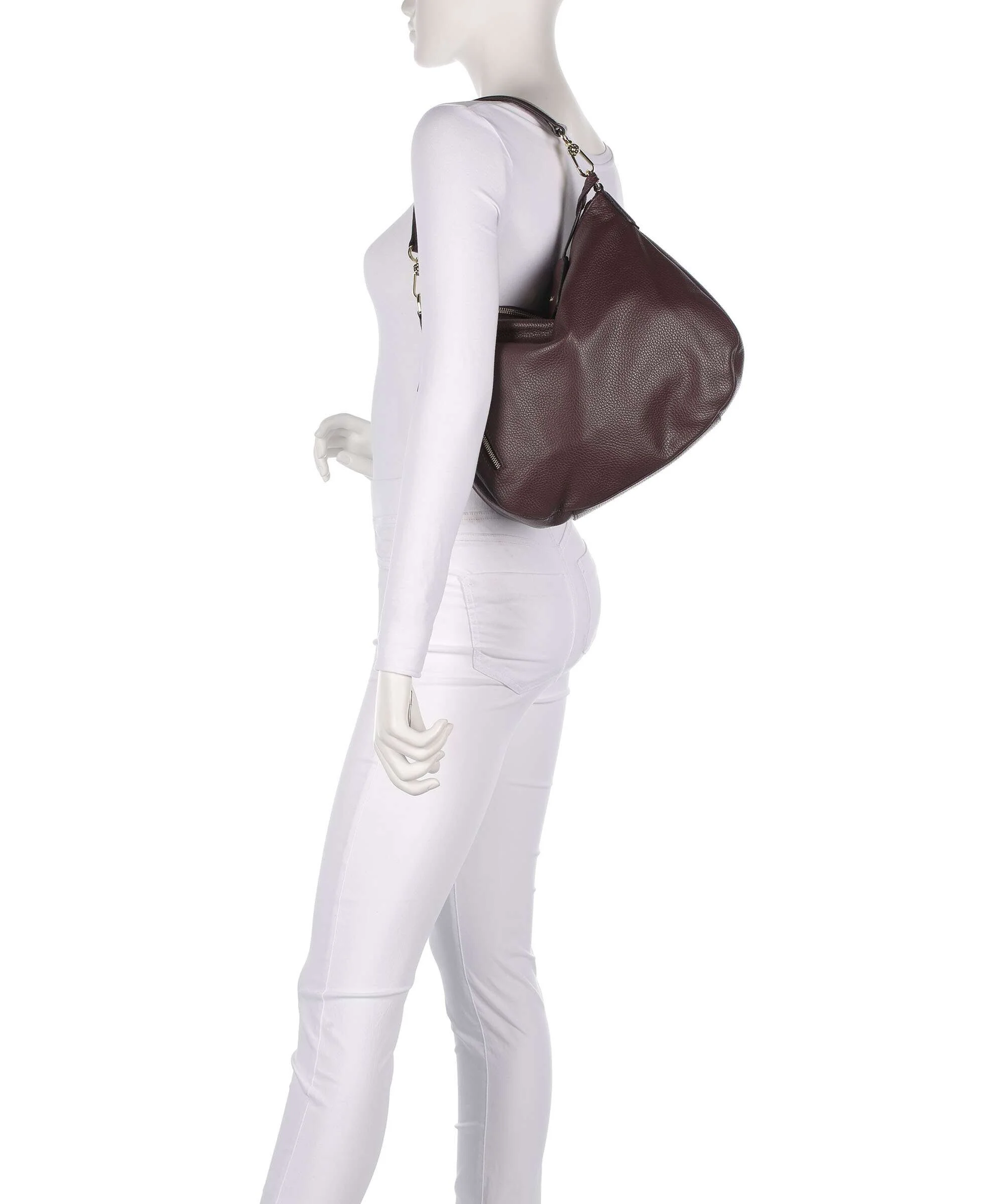 Abro Adria Juna Small Hobo tas burgundy - Image 3