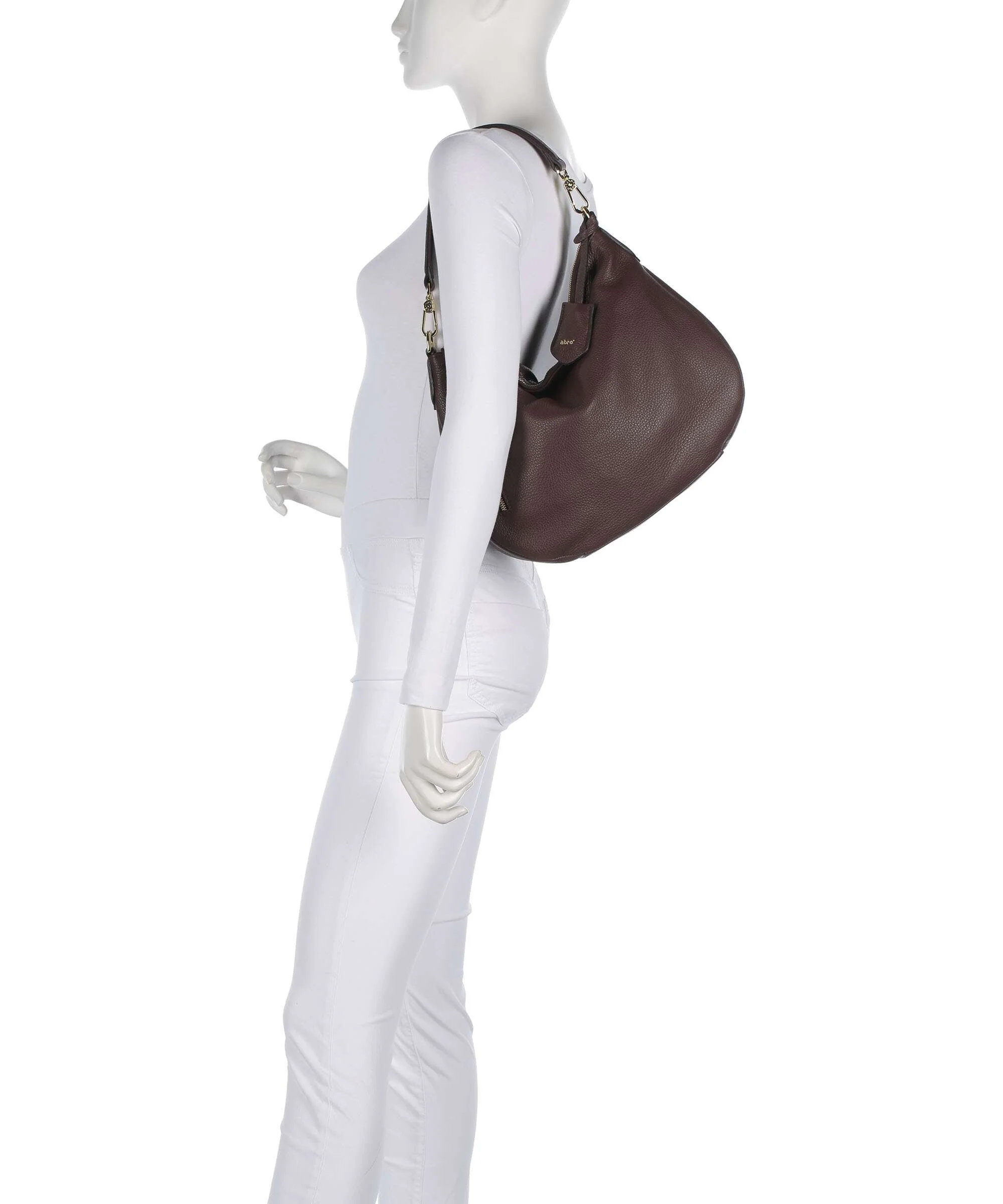Abro Adria Juna Small Hobo tas wood - Image 3