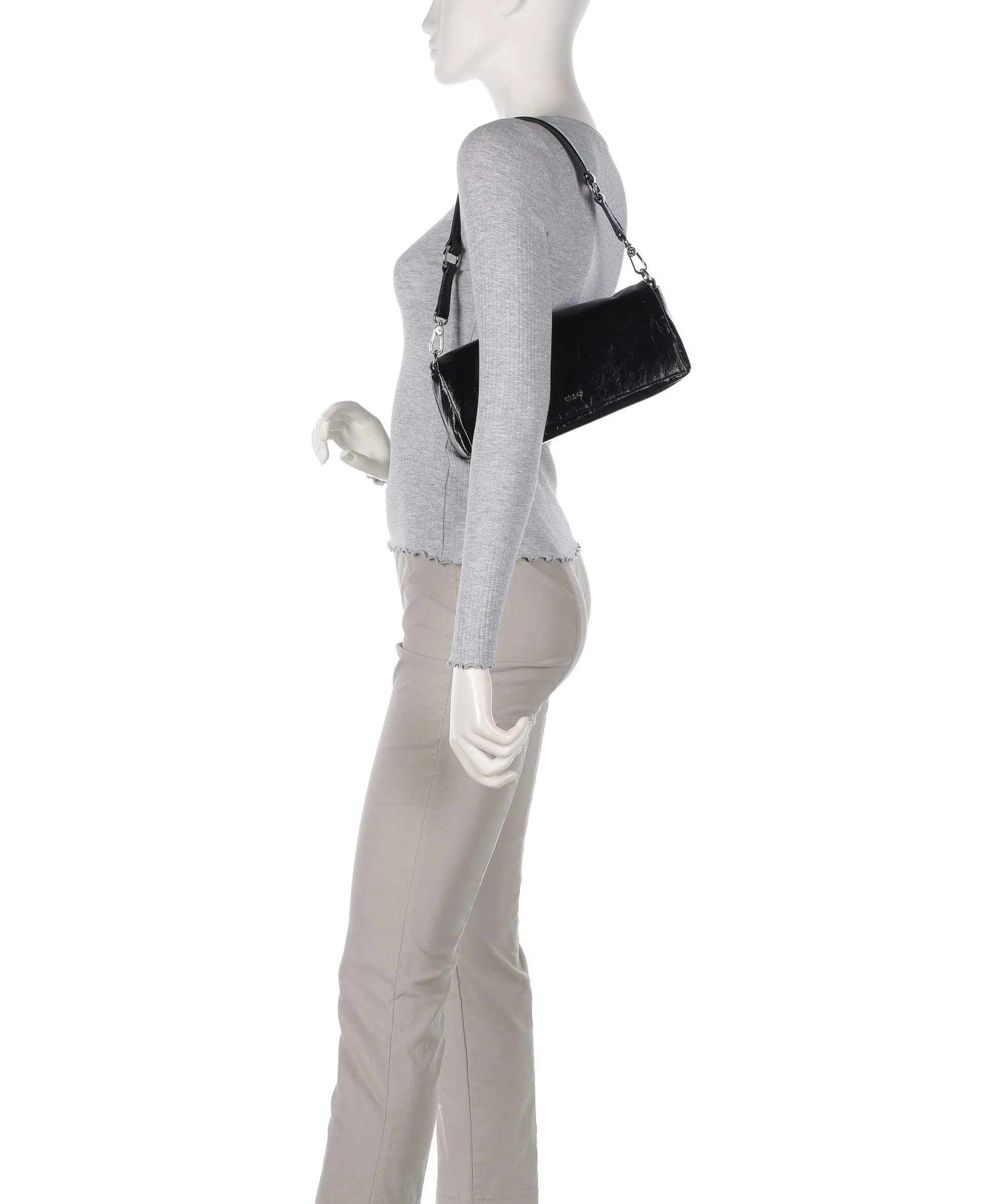 Abro Alias Soft Mila Schoudertas black/nickel - Image 3