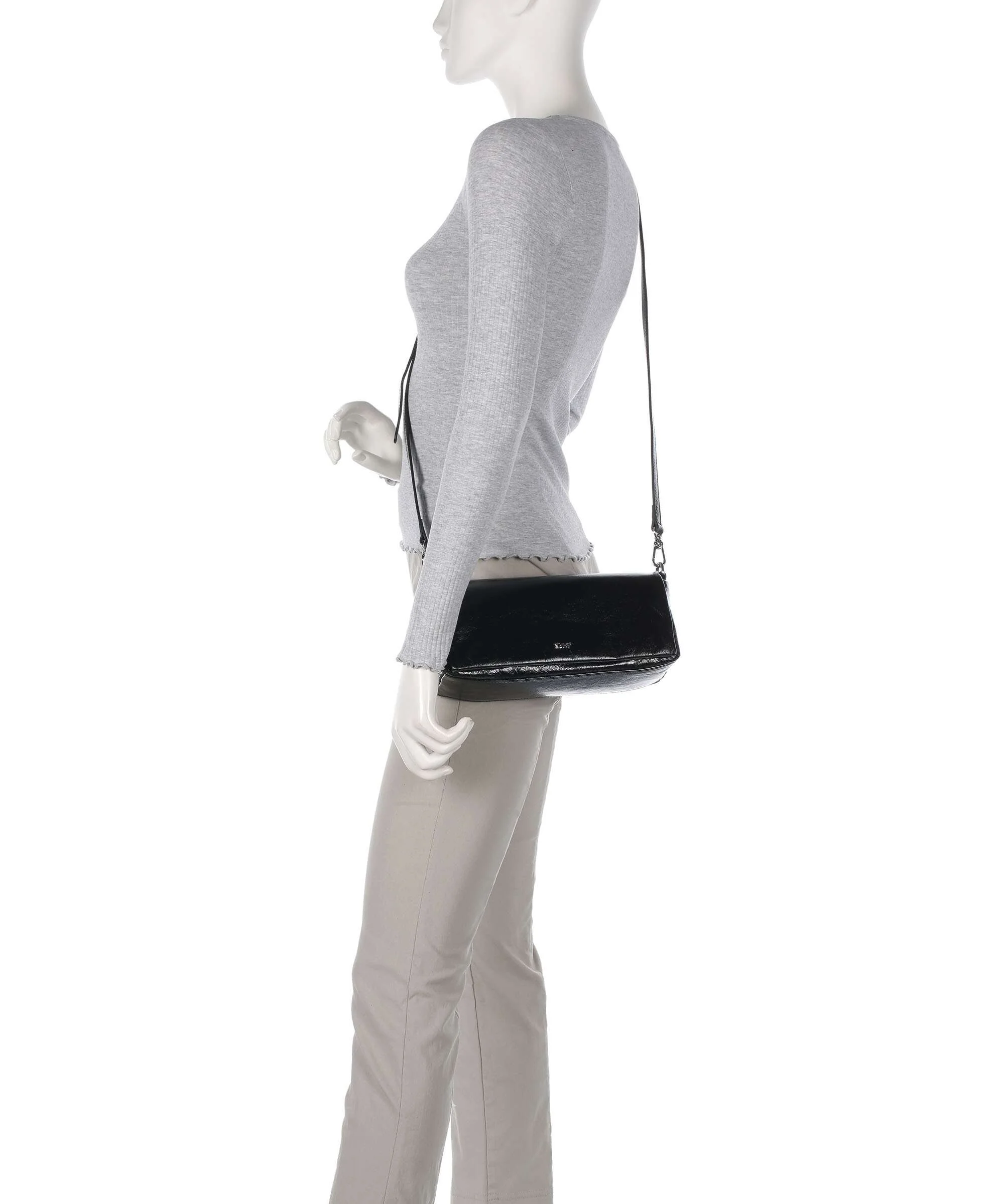 Abro Alias Soft Mila Schoudertas black/nickel - Image 4
