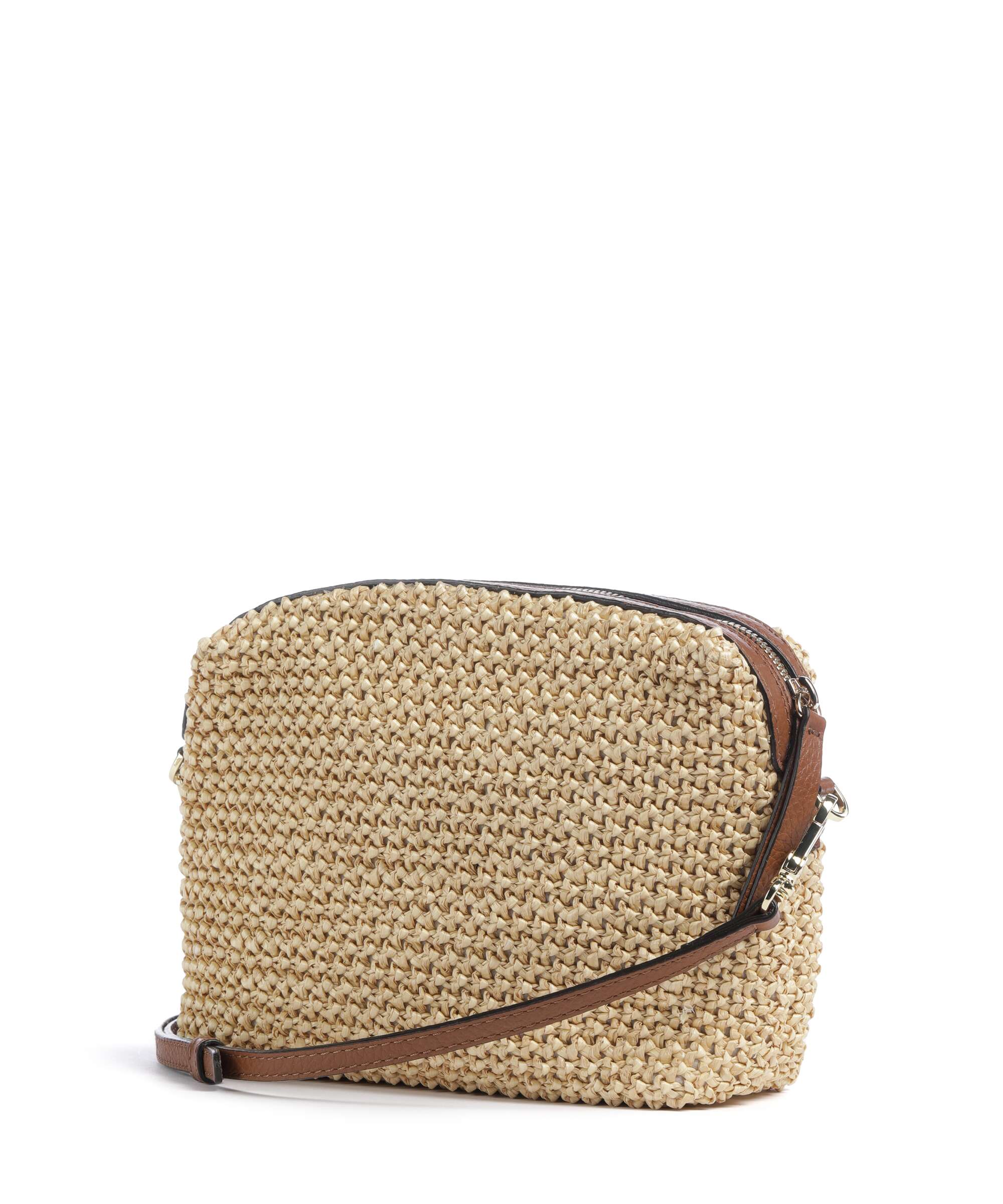 Abro Maglia Raffia Kaia Crossbody tas natural/nut - Image 2