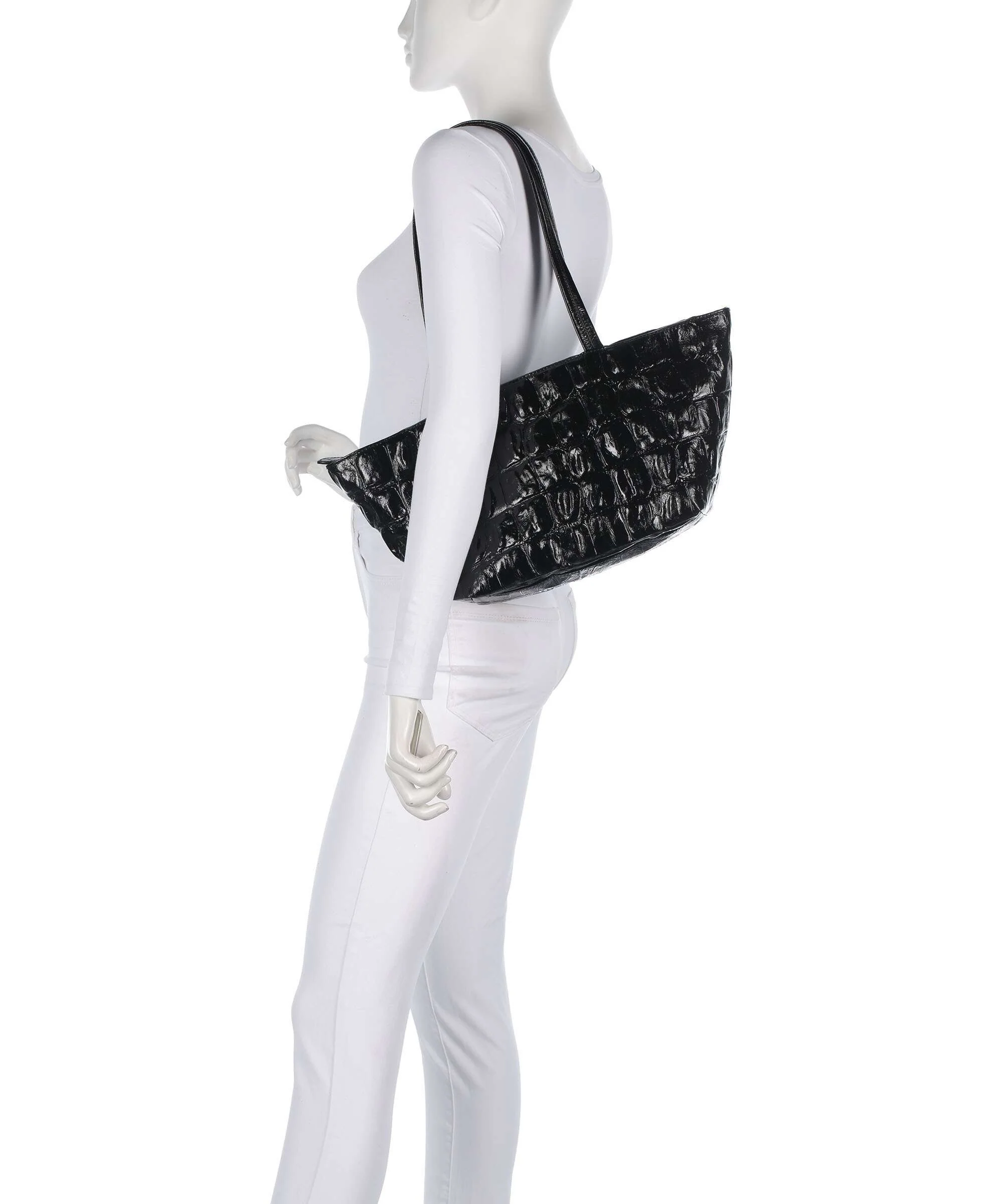 Abro Maxi Cocco Alba Schoudertas black/nickel - Image 3
