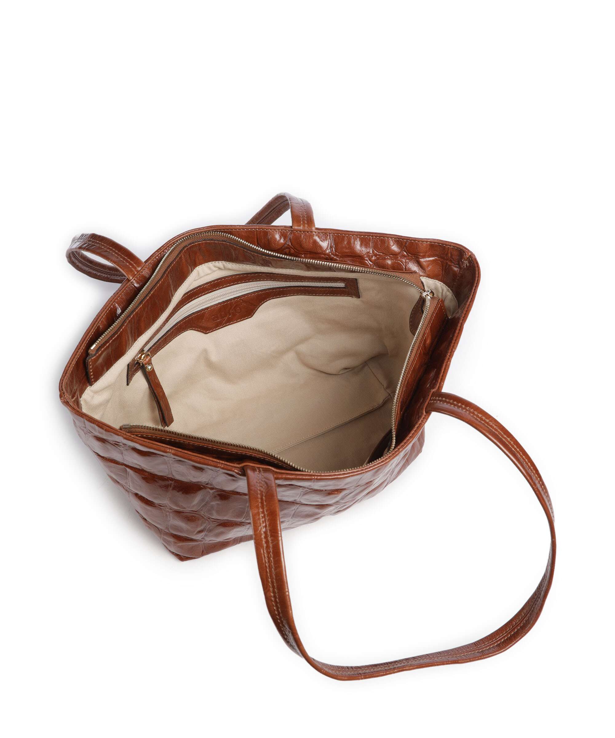 Abro Maxi Cocco Alba Schoudertas caramel/cognac - Image 5