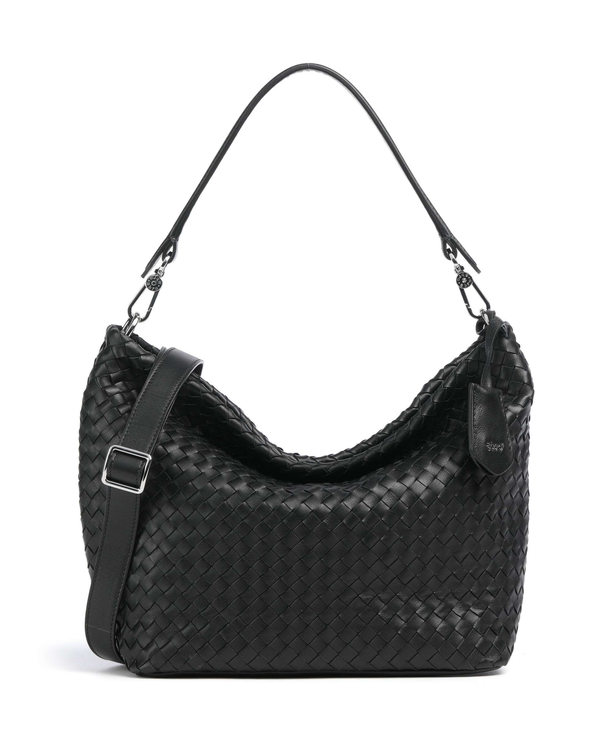Abro Piuma Ebony Hobo tas black/nickel