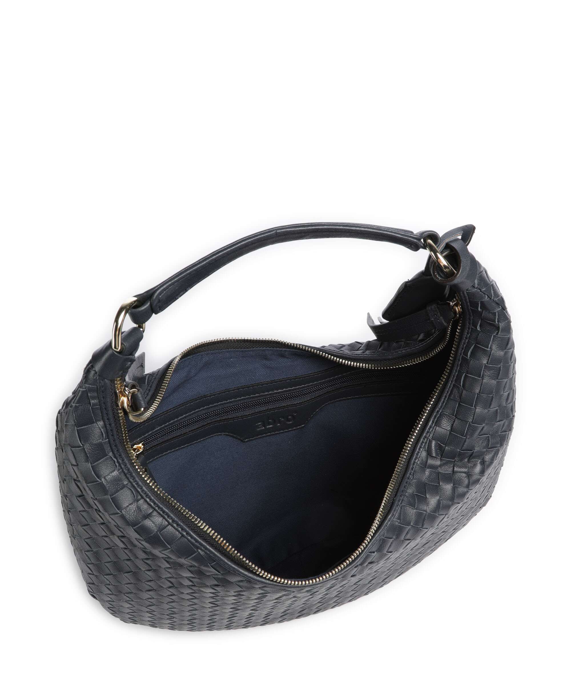 Abro Piuma Nana Small Hobo tas navy - Image 6