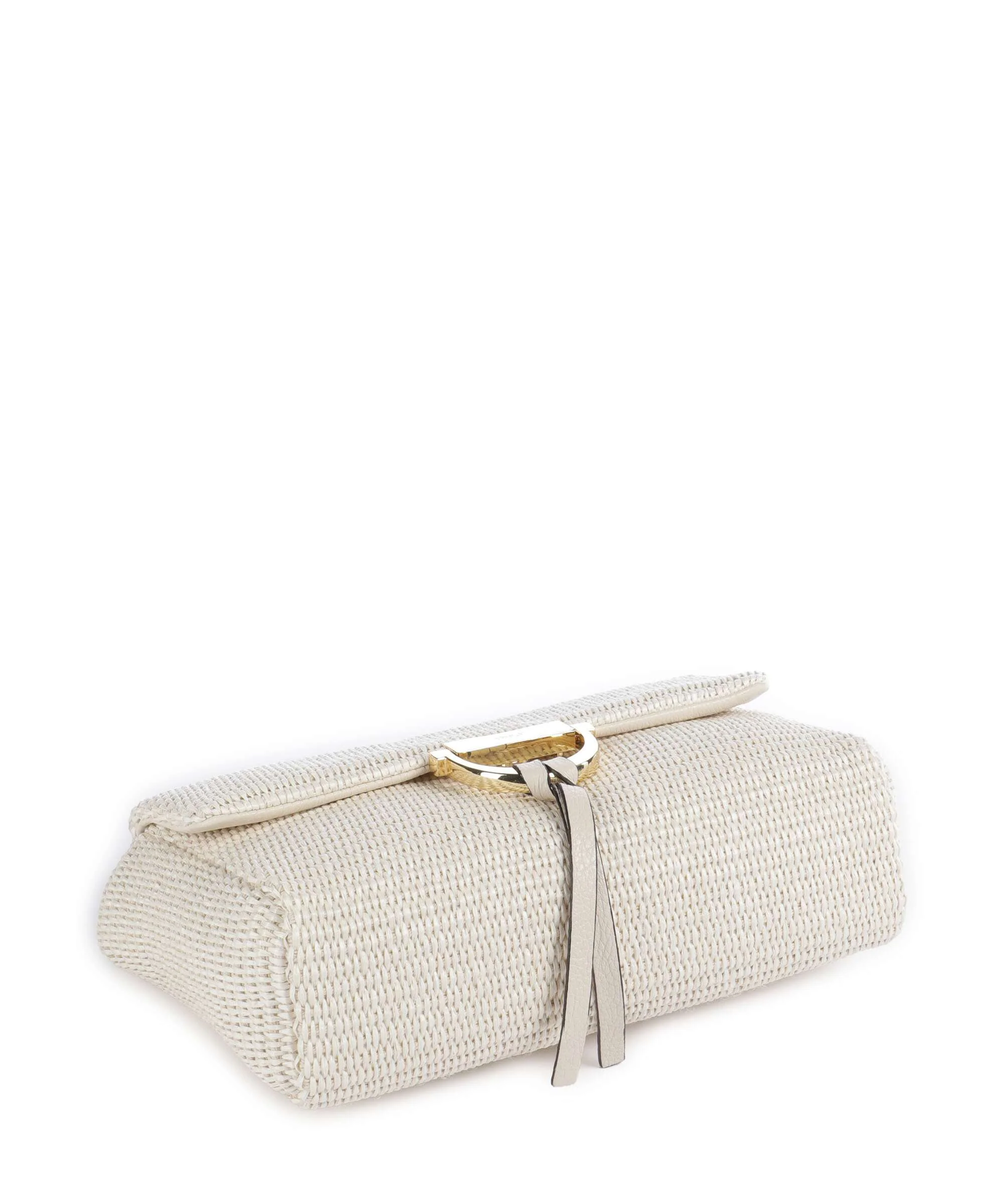 Abro Raffia Classica Temi Schoudertas beige - Image 6