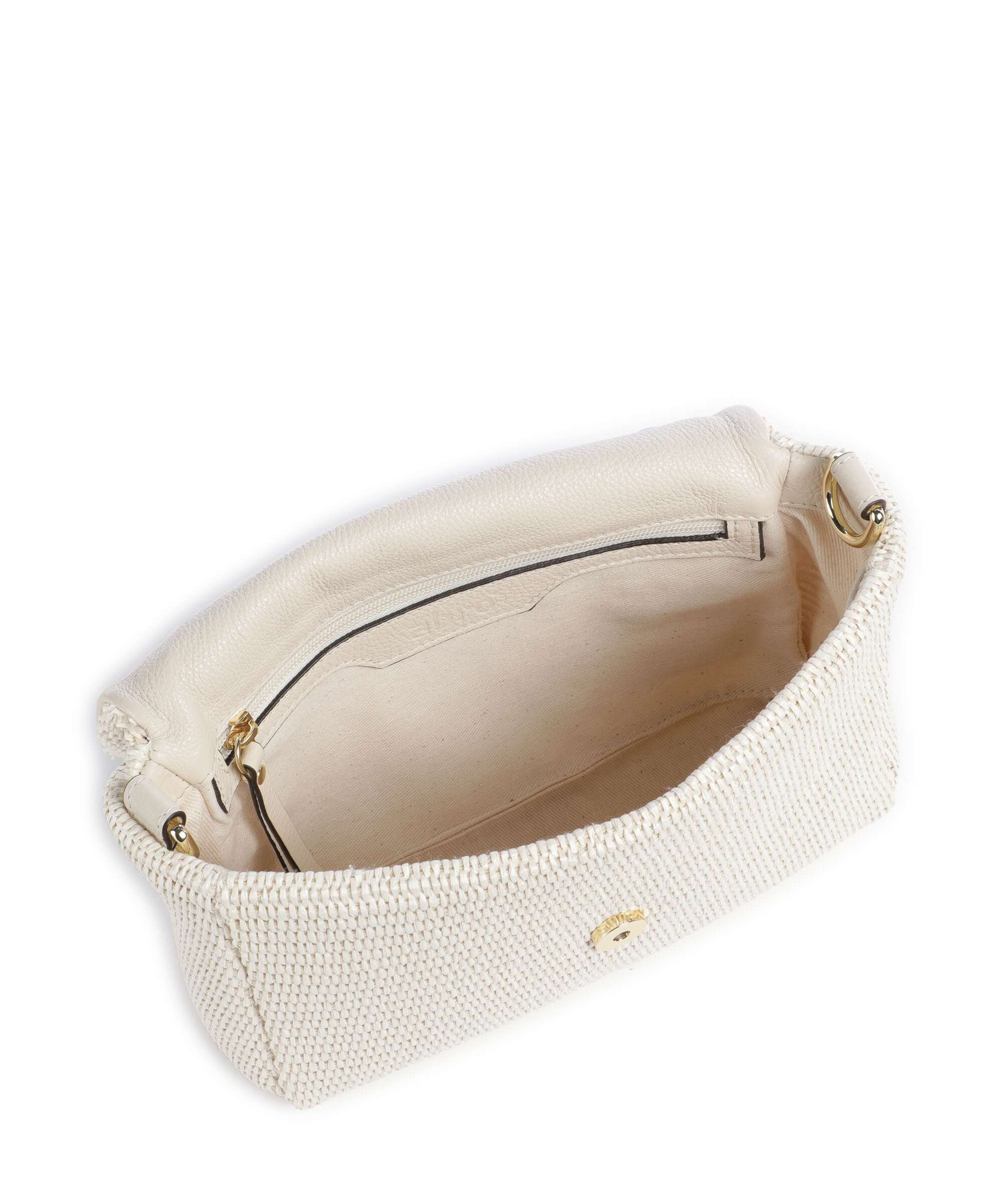 Abro Raffia Classica Temi Schoudertas beige - Image 7