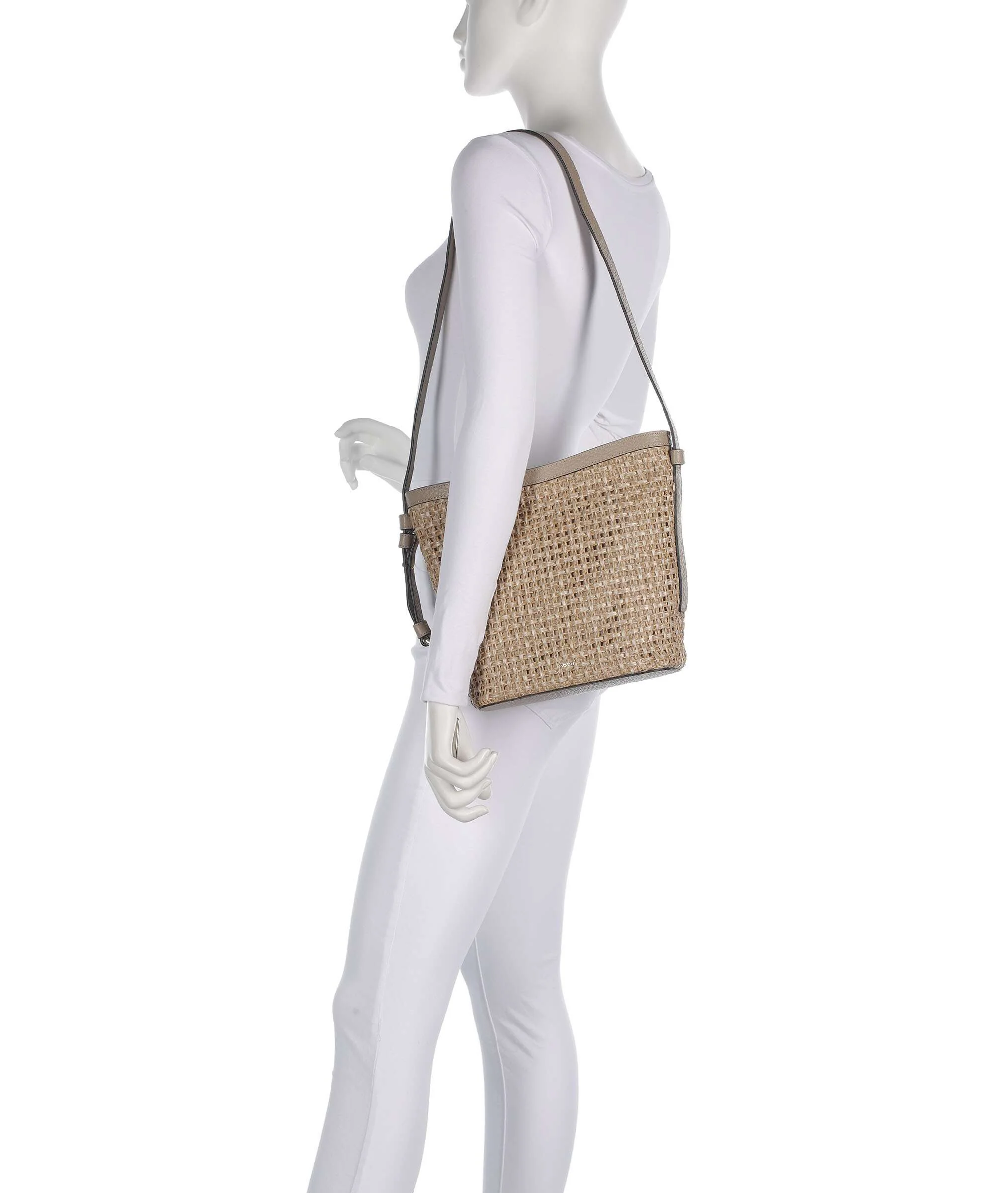 Abro Raffia Cordino Cosmo Crossbody tas siena - Image 3