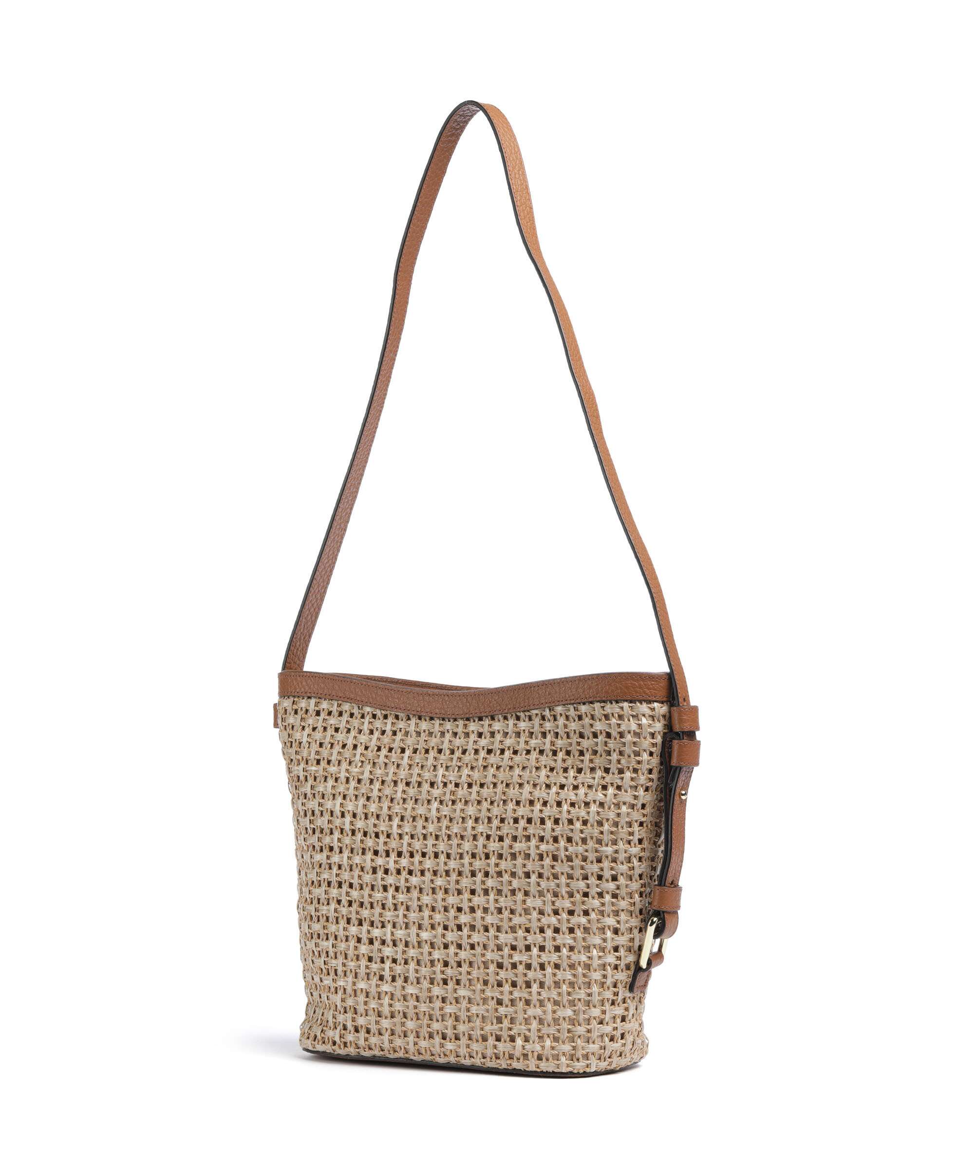 Abro Raffia Cordino Cosmo Crossbody tas caramel/cognac - Image 2