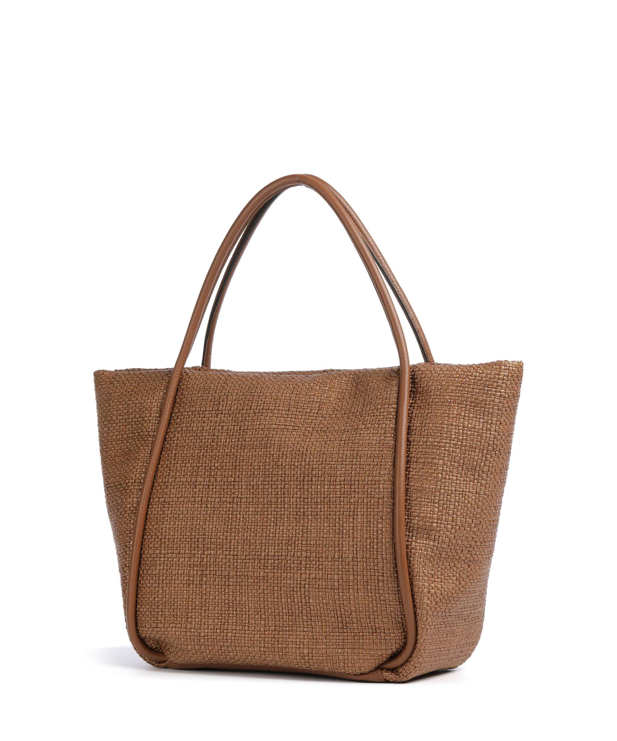 Abro Raffia Intreccio Willow Boodschappentas caramel/cognac - Image 2