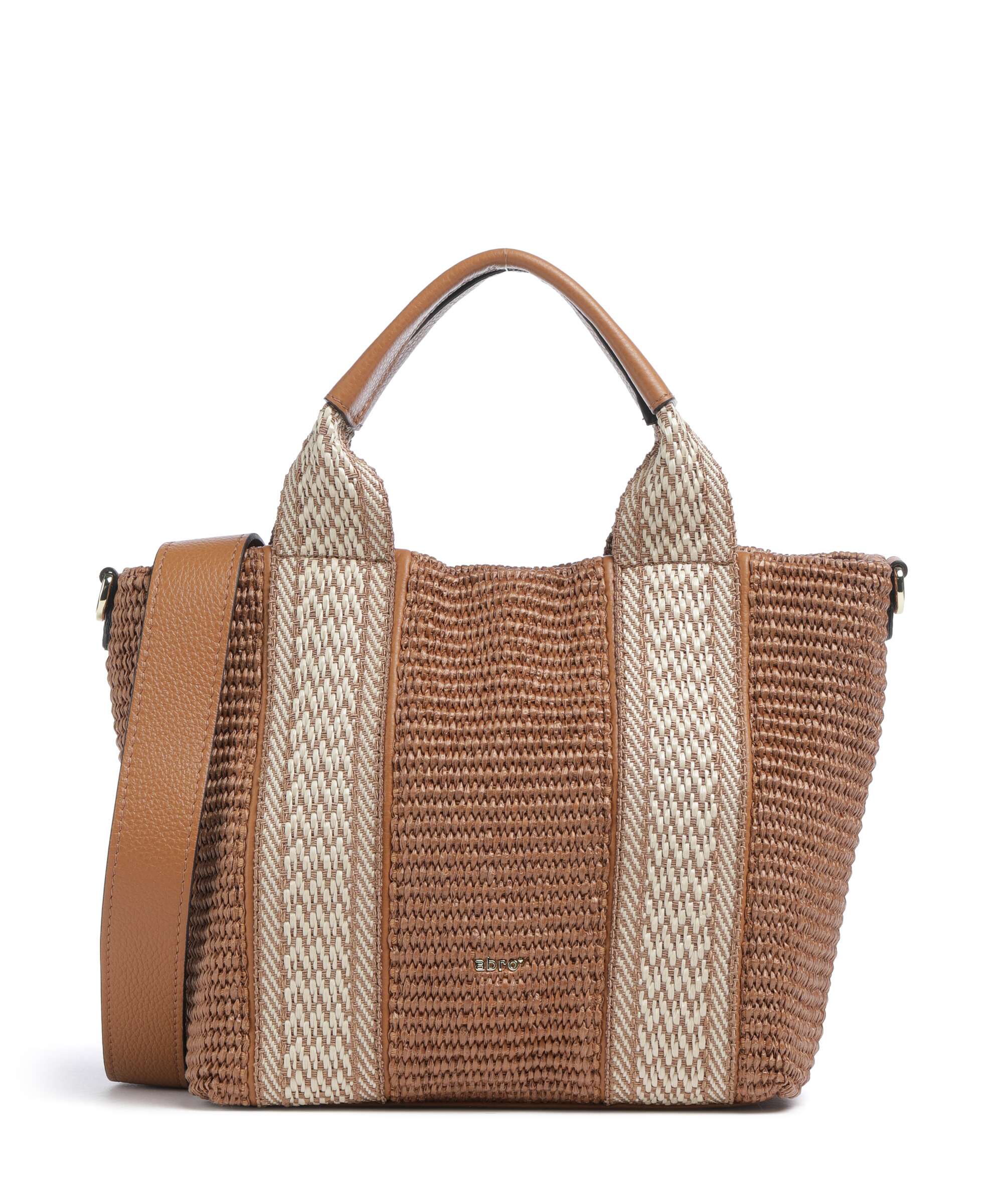 Abro Raffia Kaia Handtas caramel/cognac