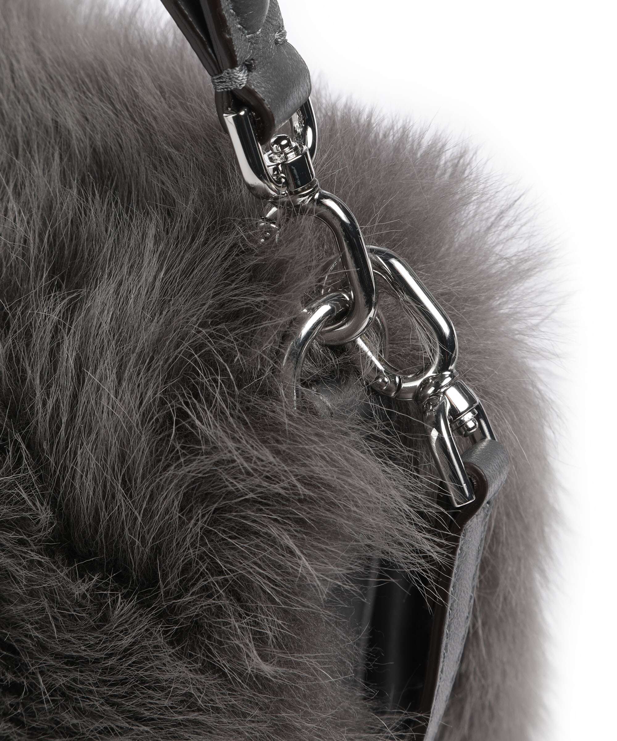 Abro Shearling Astor Schoudertas grey - Image 5