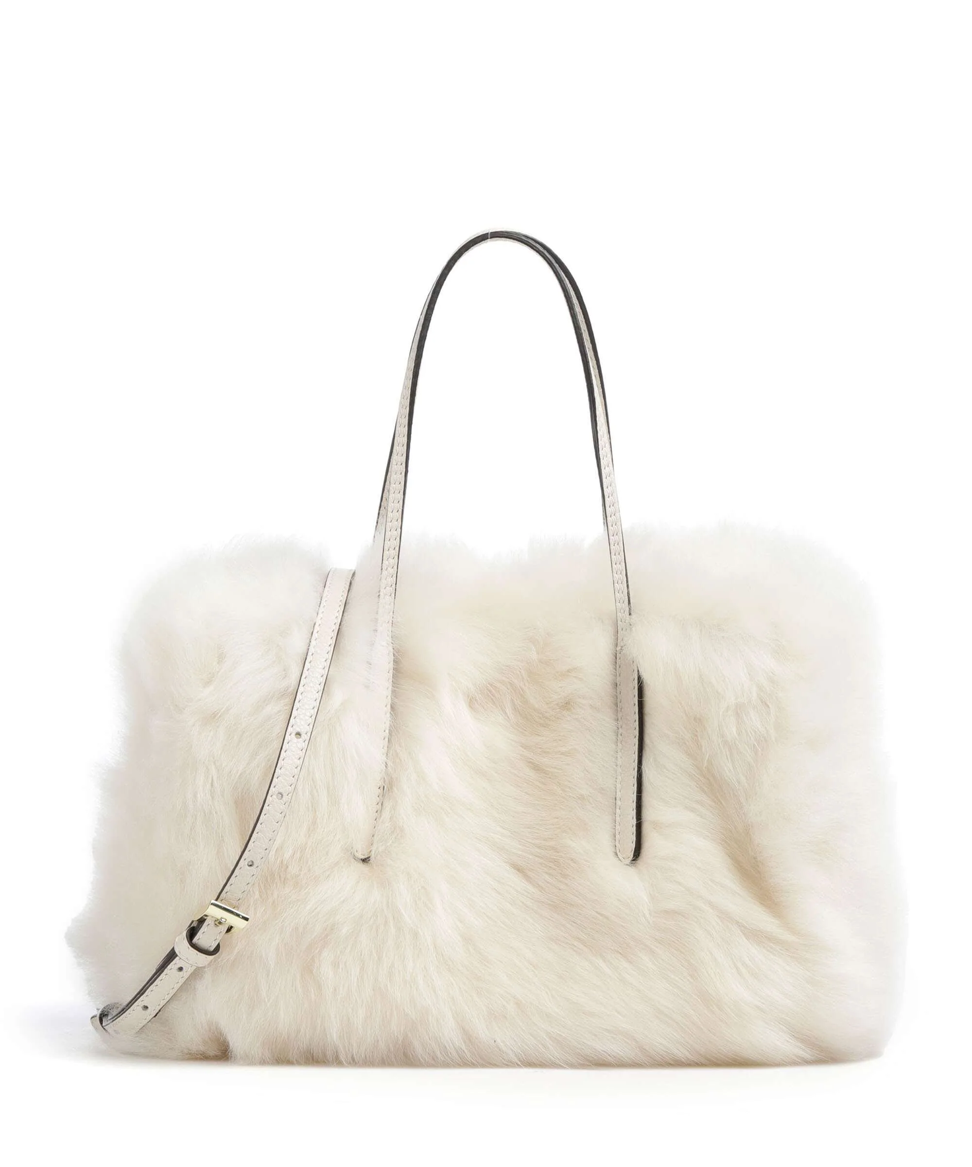 Abro Shearling Noelle Handtas beige