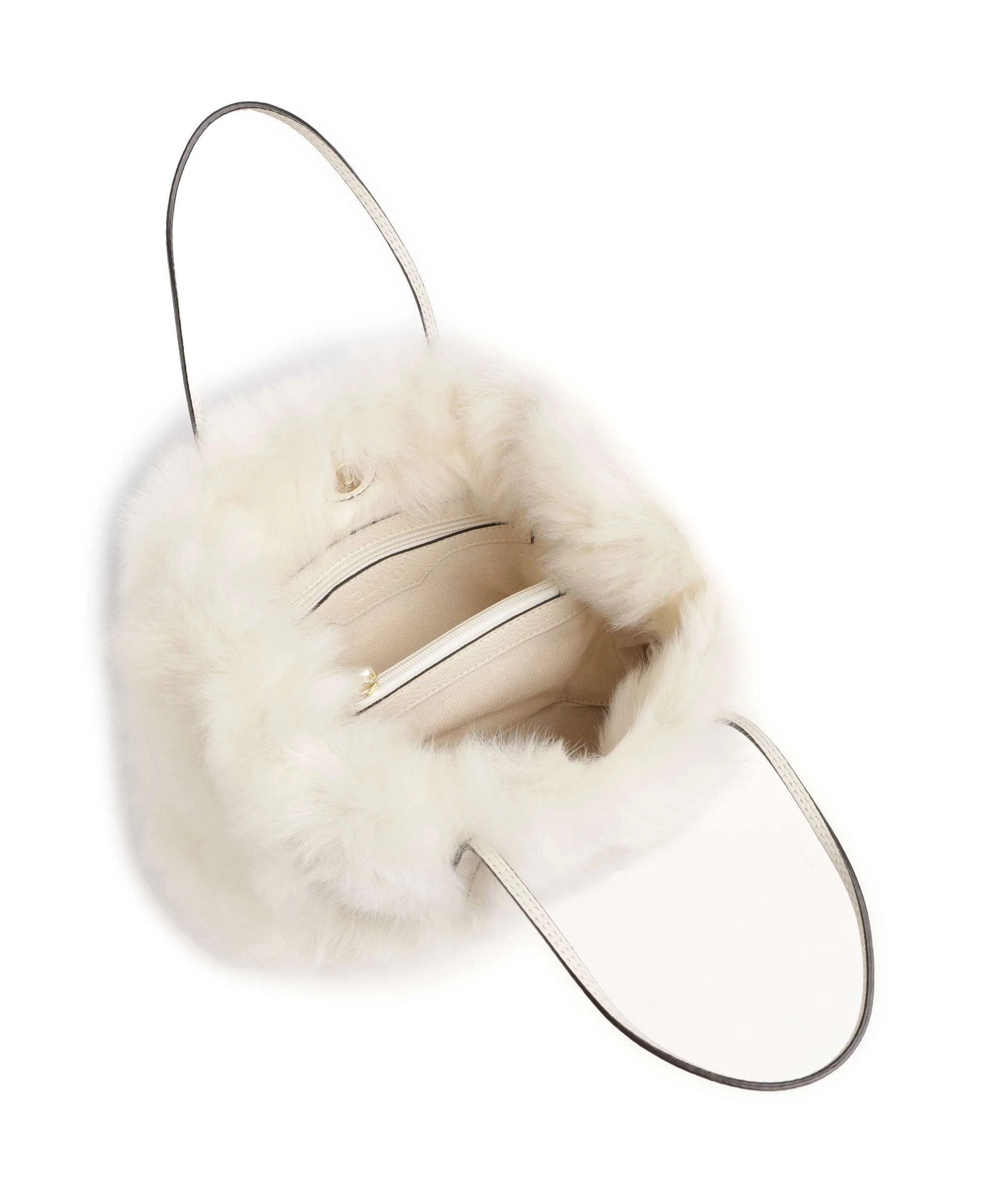 Abro Shearling Noelle Handtas beige - Image 6