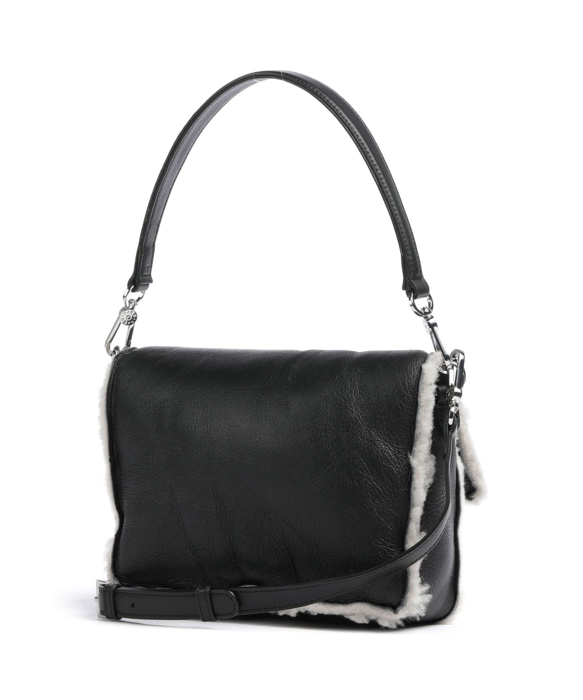 Abro Shearling Temi Schoudertas black/white - Image 2