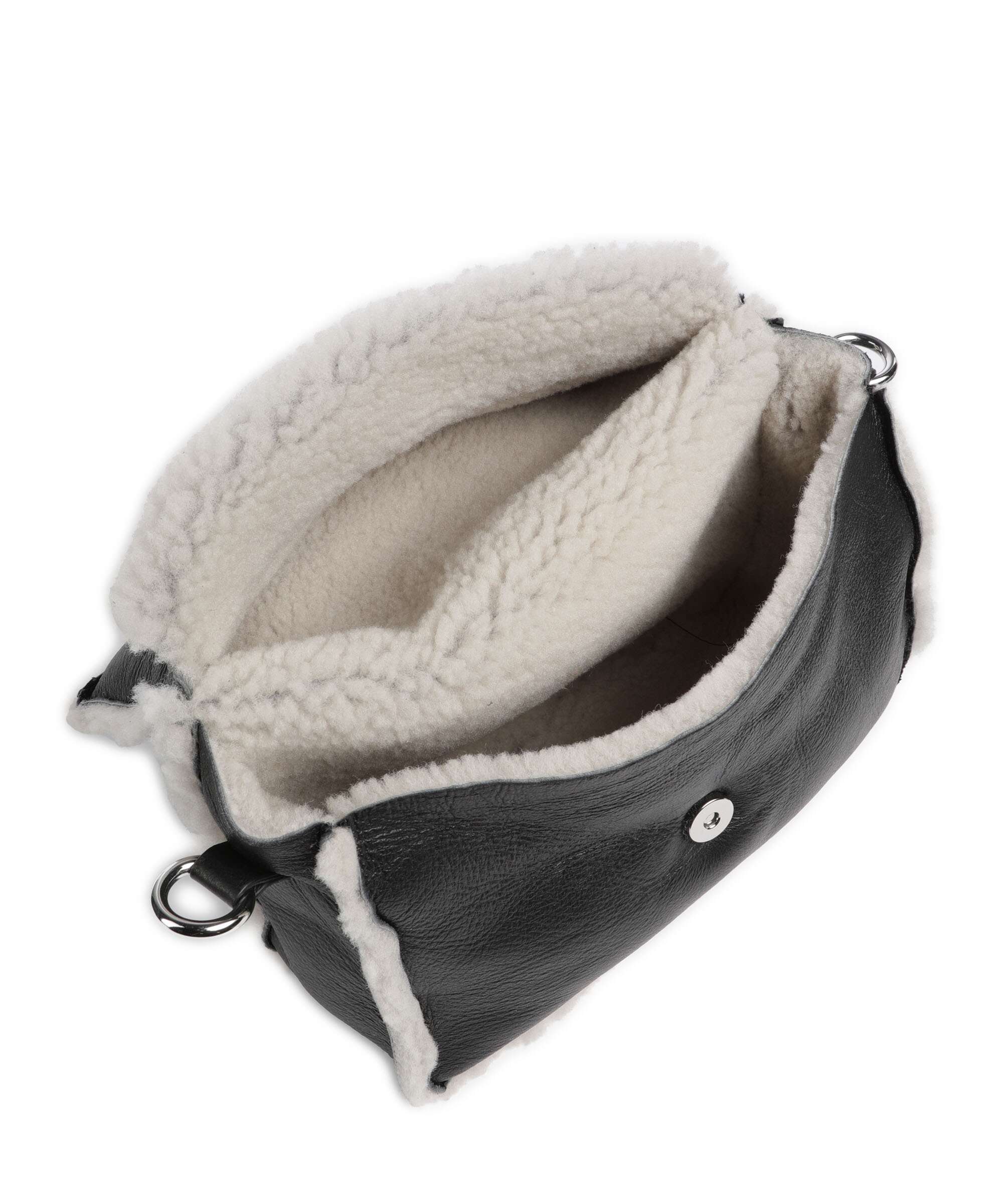 Abro Shearling Temi Schoudertas black/white - Image 6