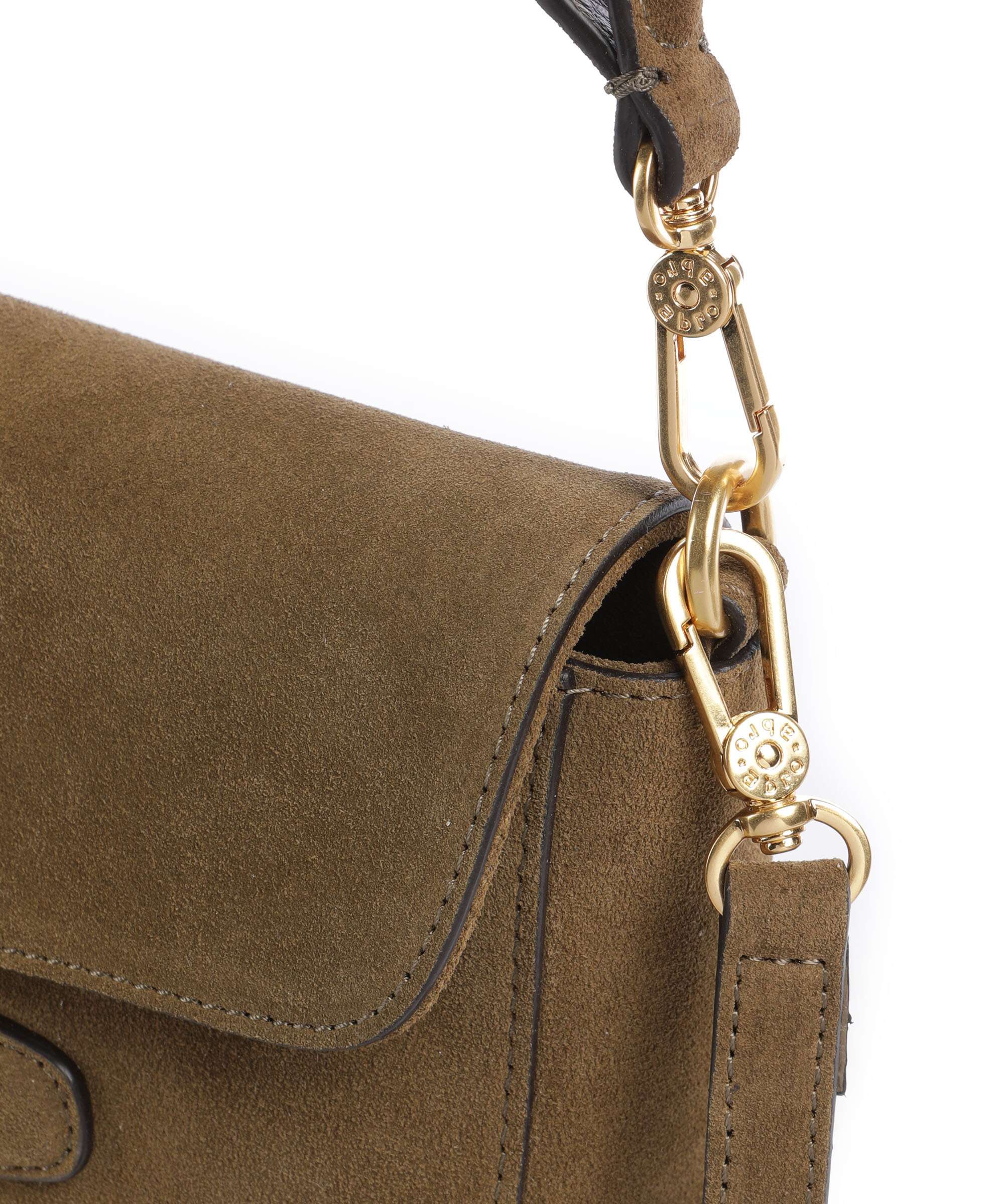 Abro Suede Camilla Schoudertas military - Image 5