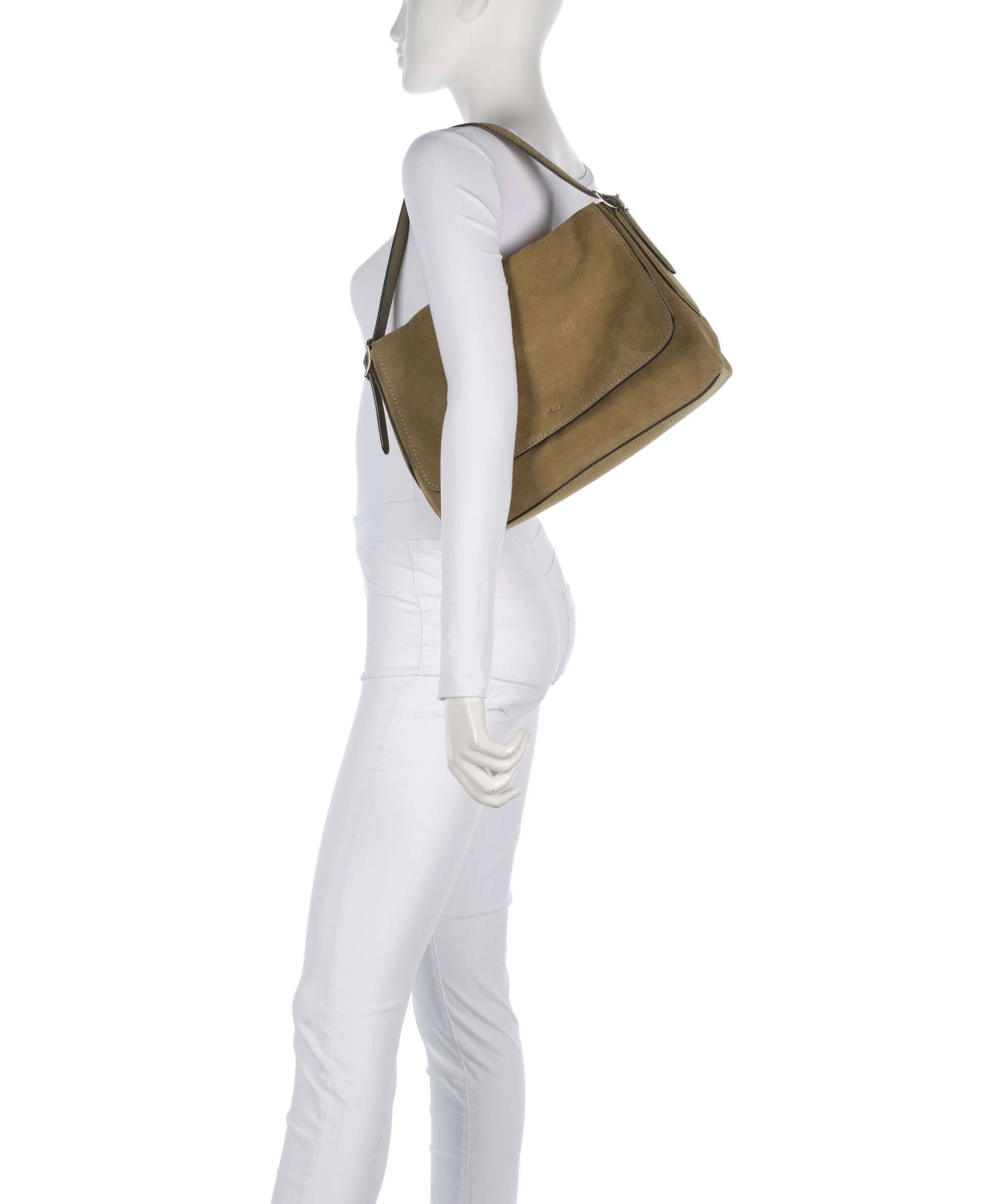 Abro Suede Carina Schoudertas mud - Image 3