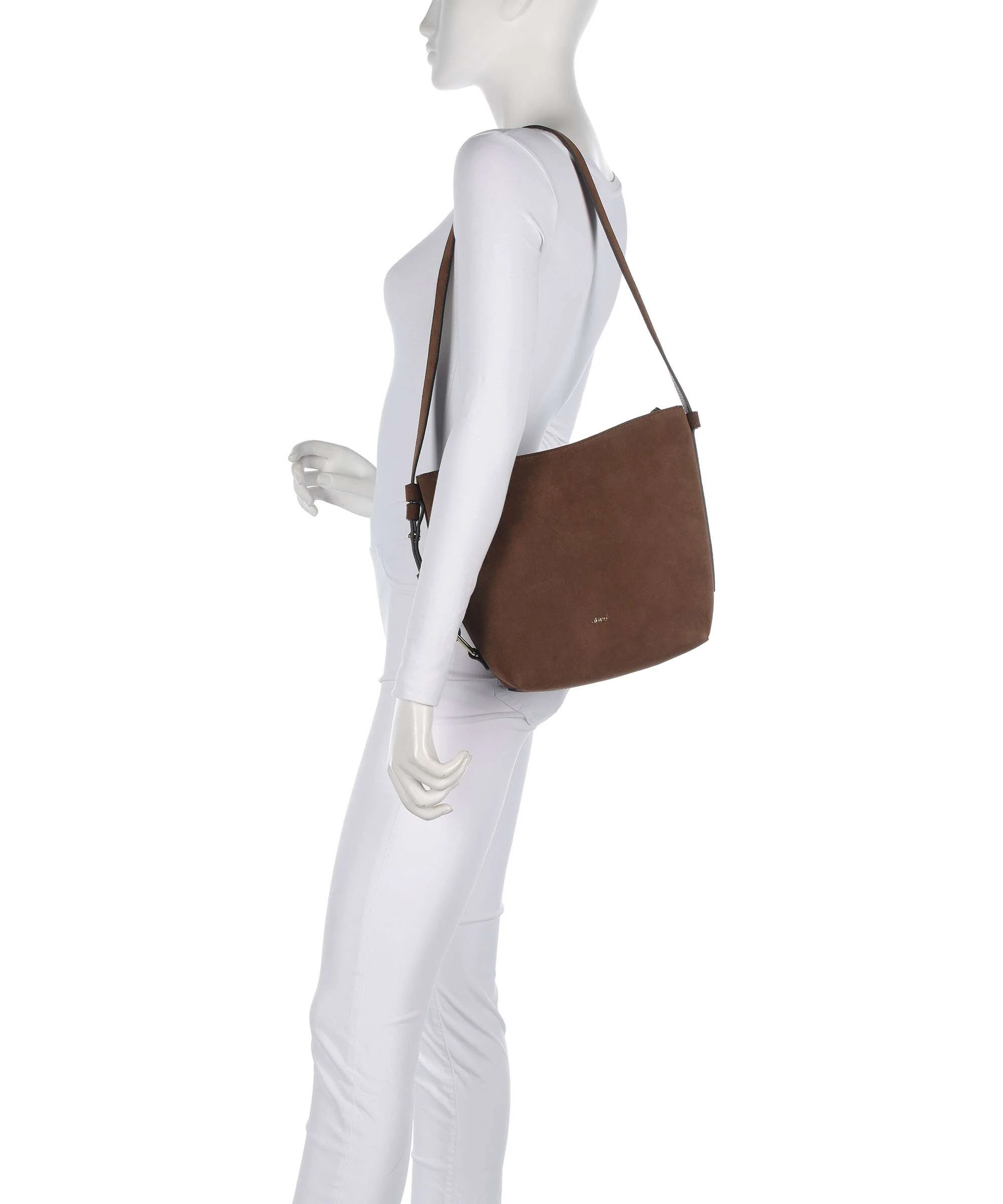Abro Suede Cosmo Crossbody tas wood - Image 3