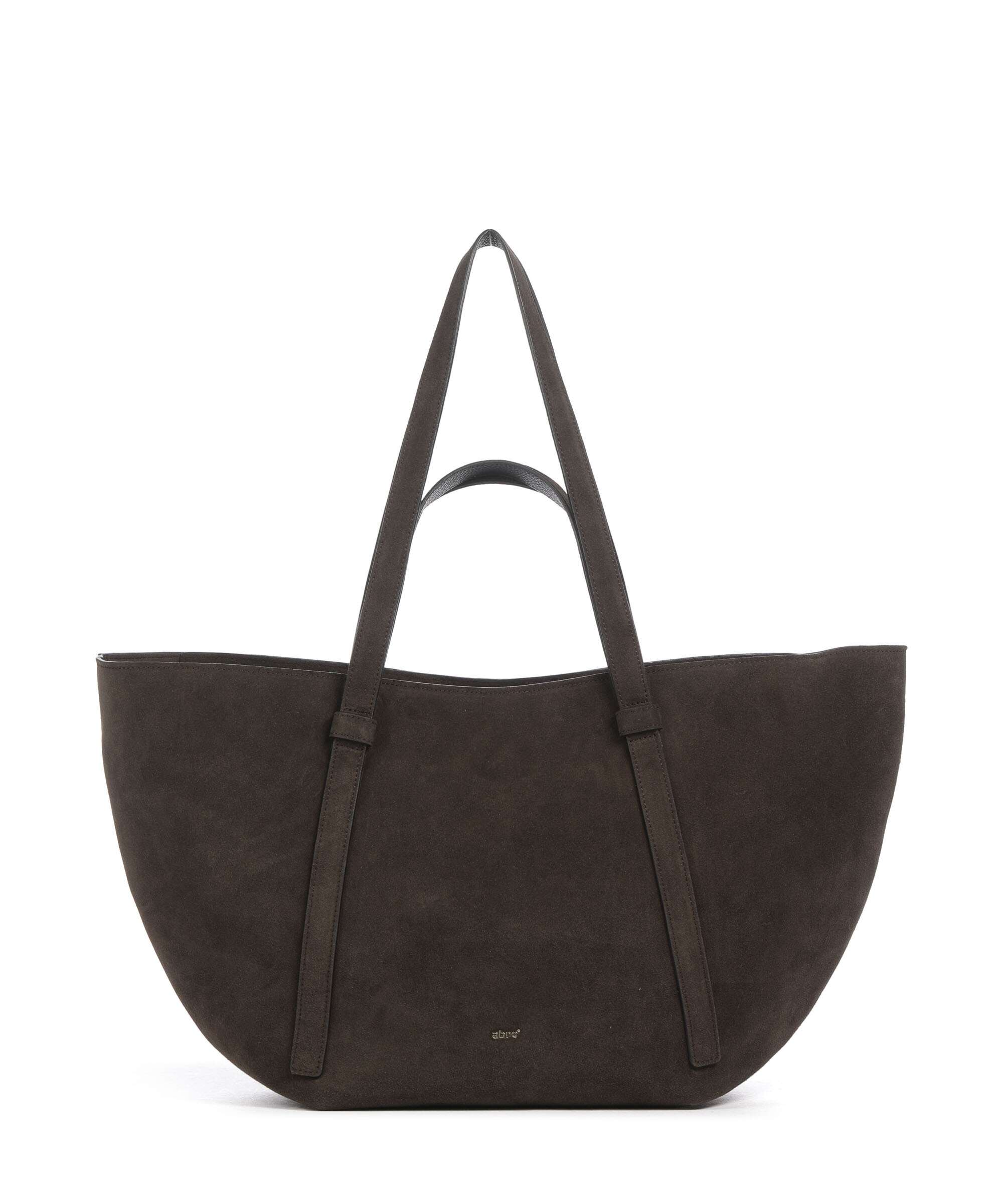 Abro Suede Cosmo Large Boodschappentas dark brown