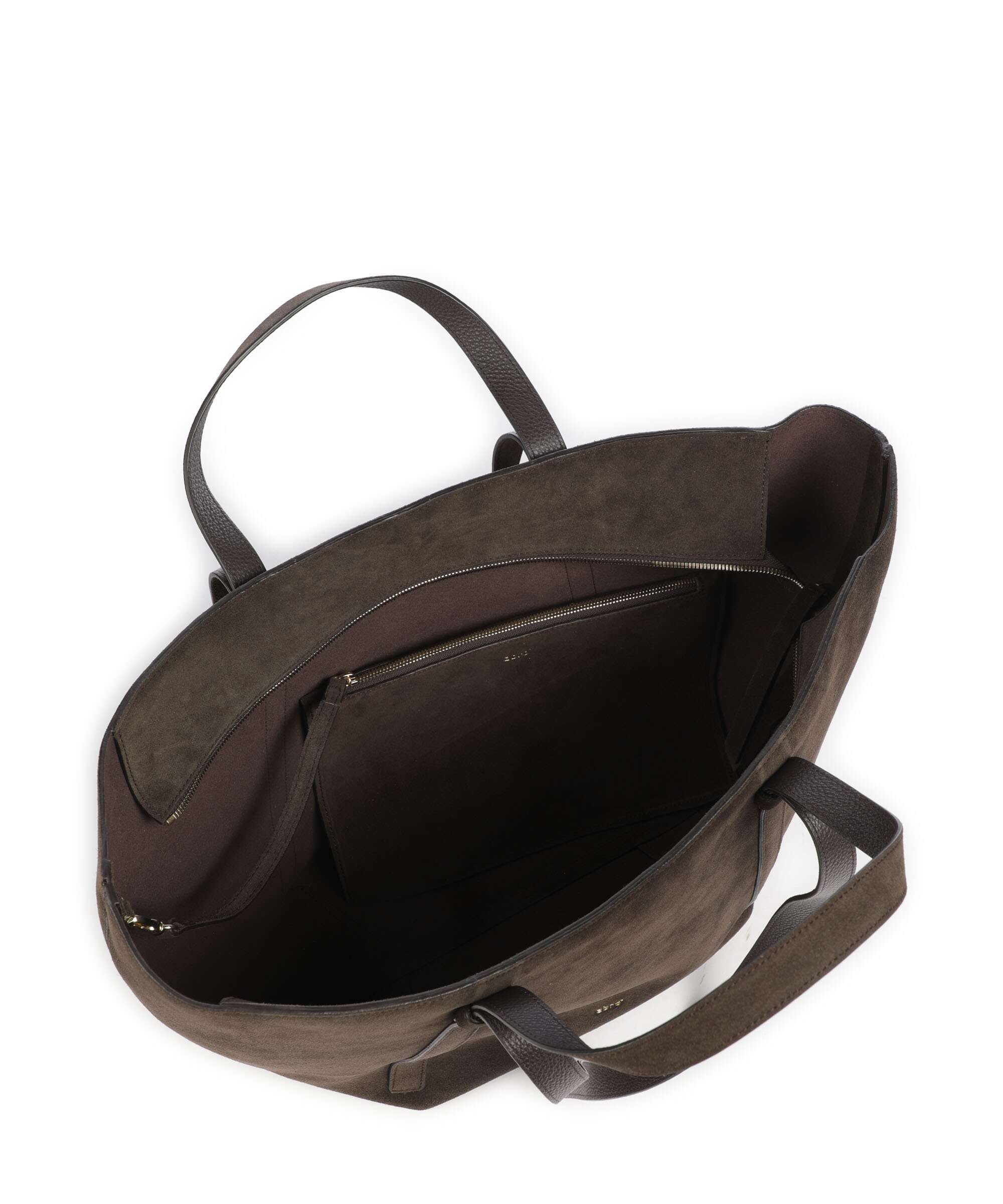 Abro Suede Cosmo Large Boodschappentas dark brown - Image 6