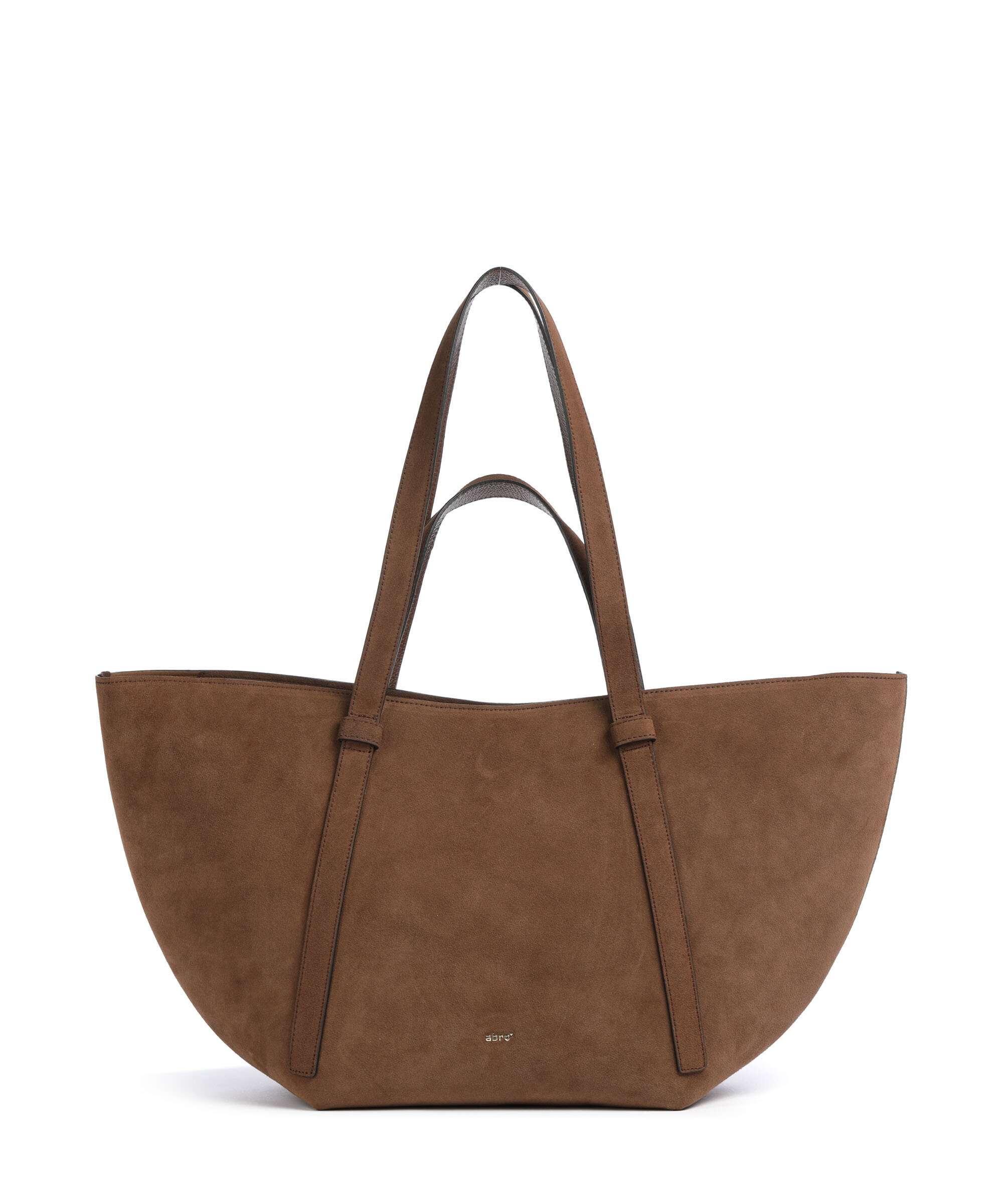 Abro Suede Cosmo Large Boodschappentas wood