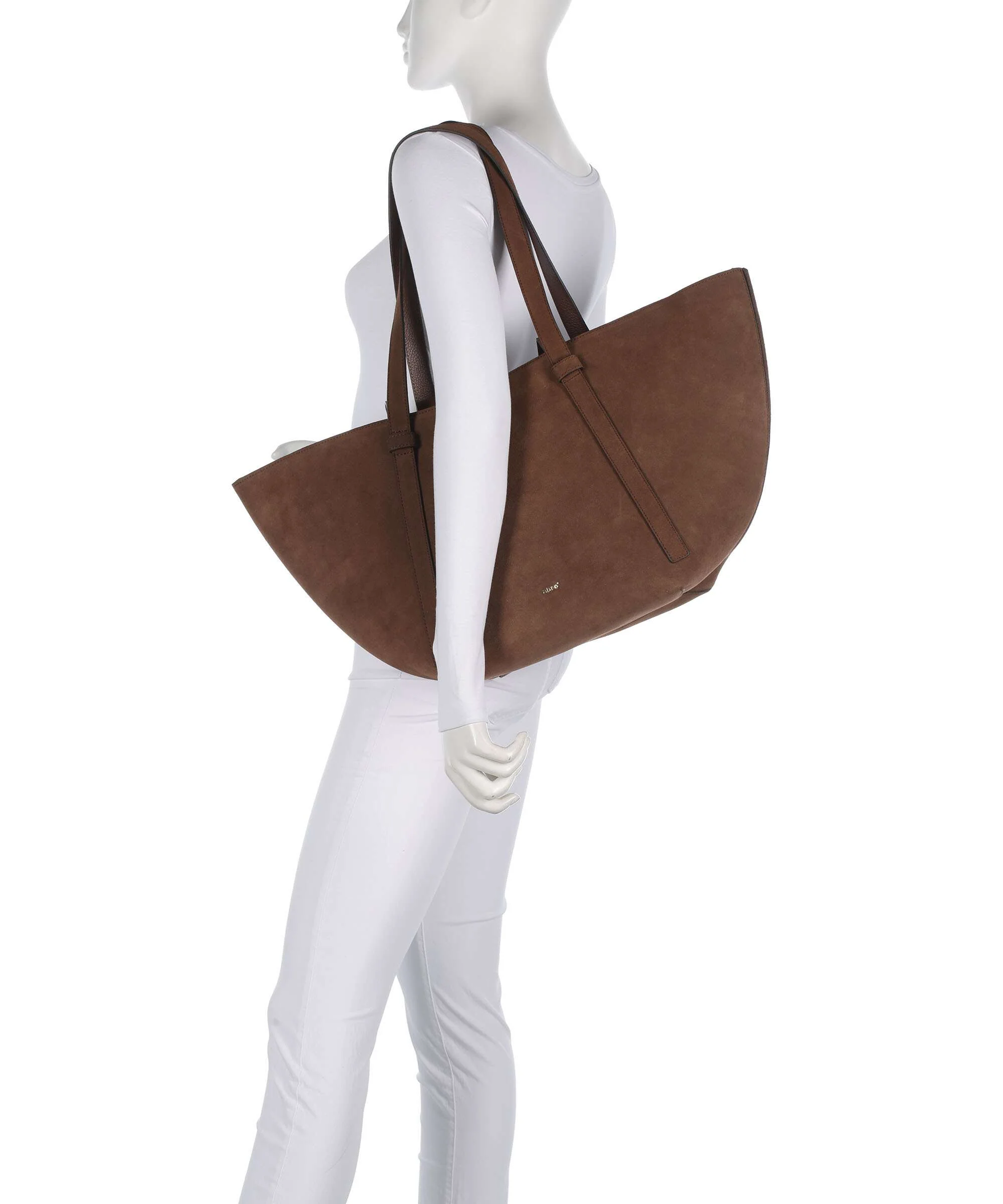 Abro Suede Cosmo Large Boodschappentas wood - Image 3