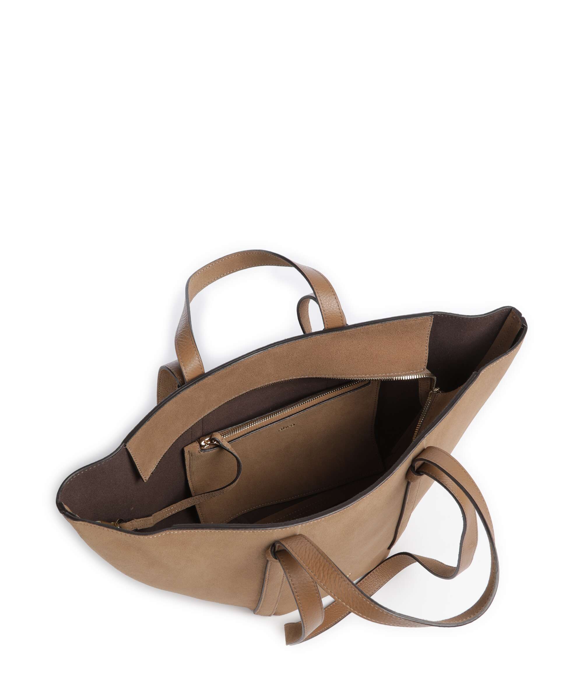 Abro Suede Cosmo Medium Boodschappentas camel - Image 6