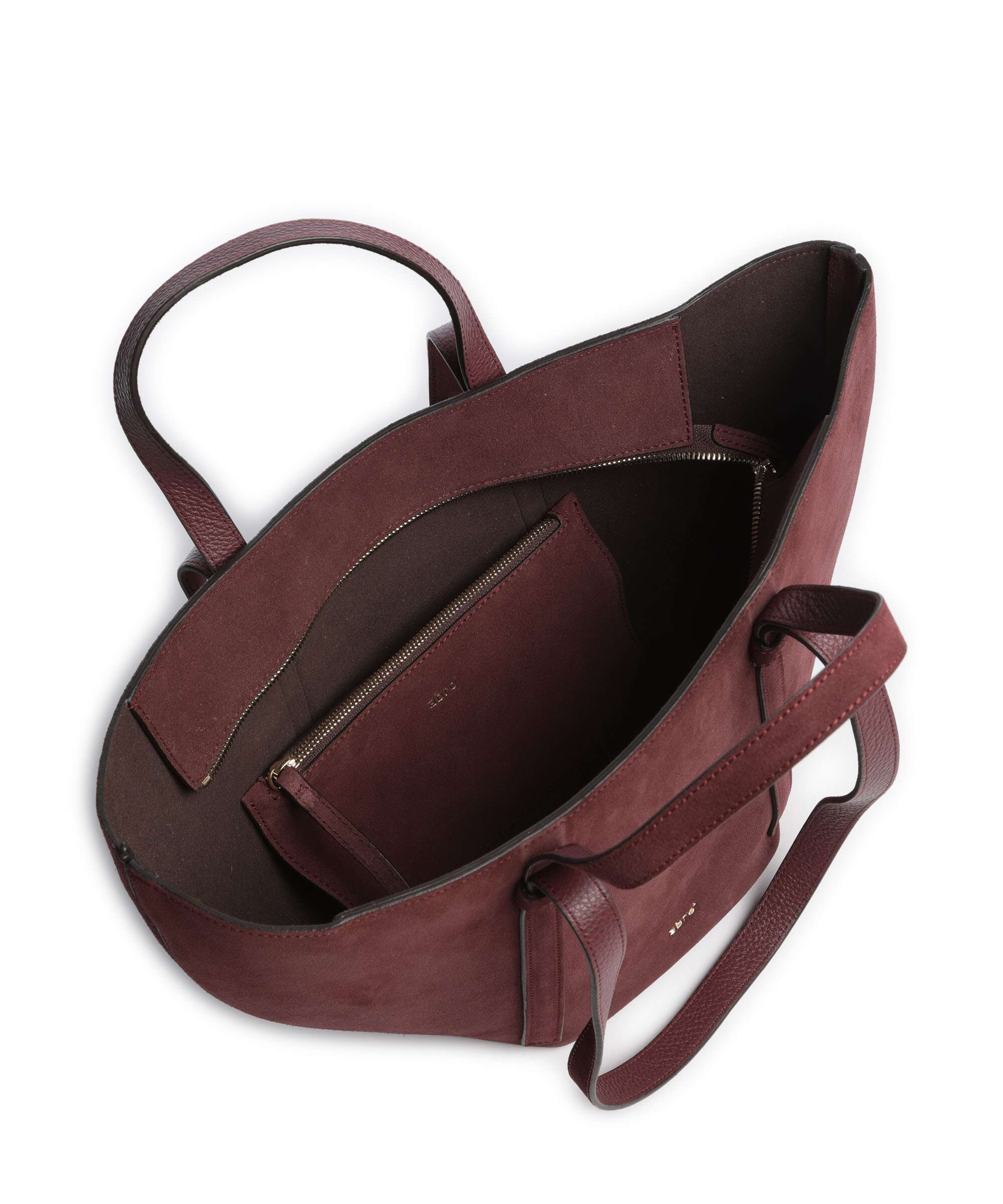 Abro Suede Cosmo Medium Boodschappentas bordeaux - Image 6