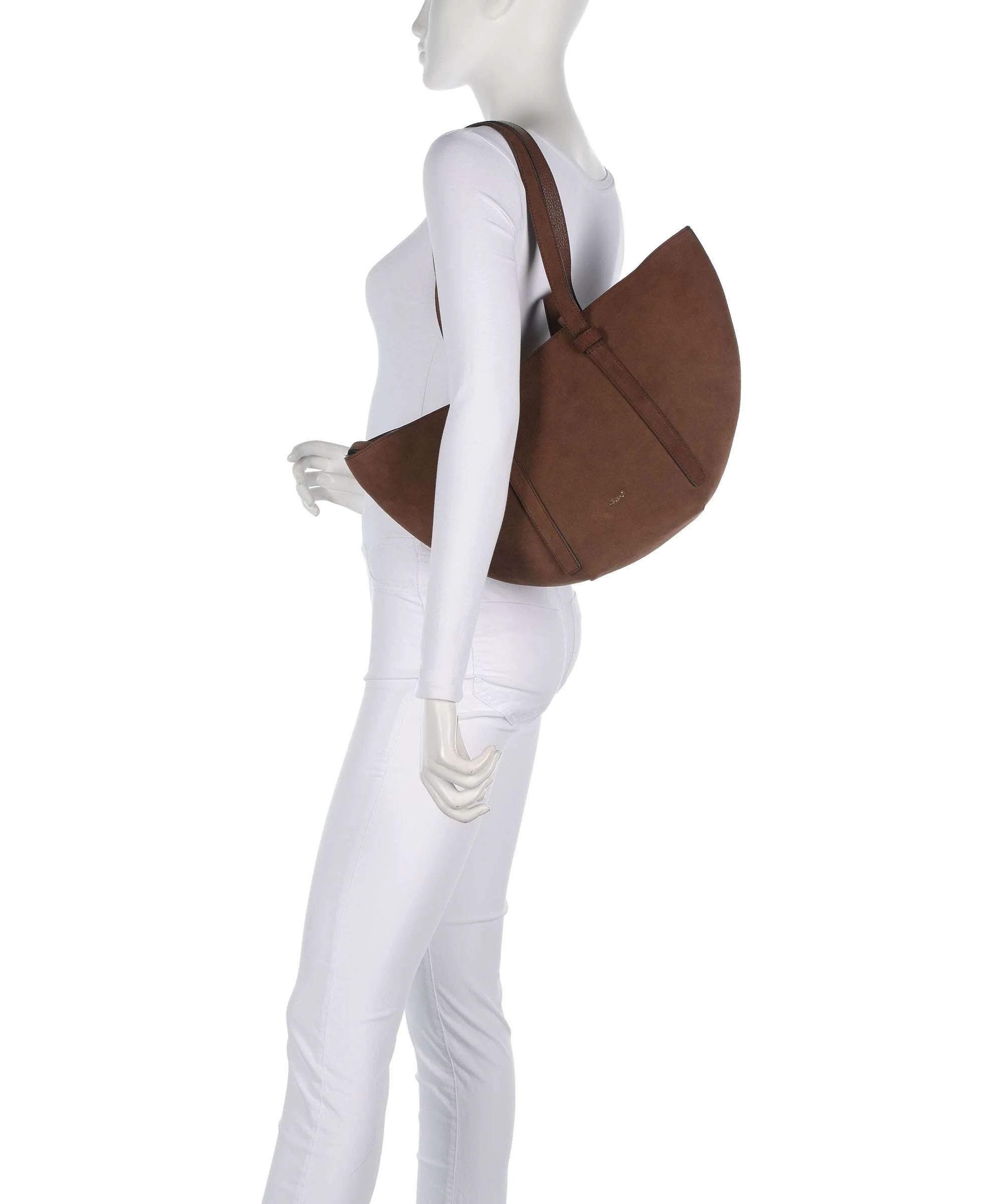 Abro Suede Cosmo Medium Boodschappentas wood - Image 3