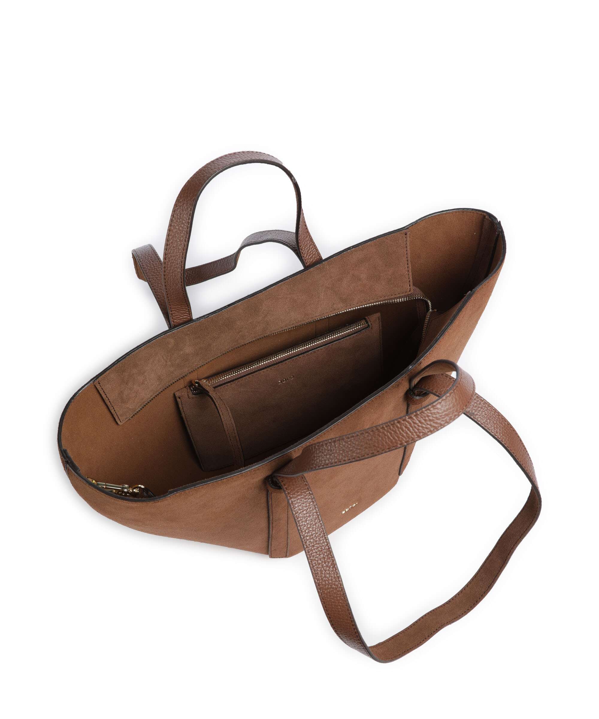Abro Suede Cosmo Medium Boodschappentas wood - Image 6