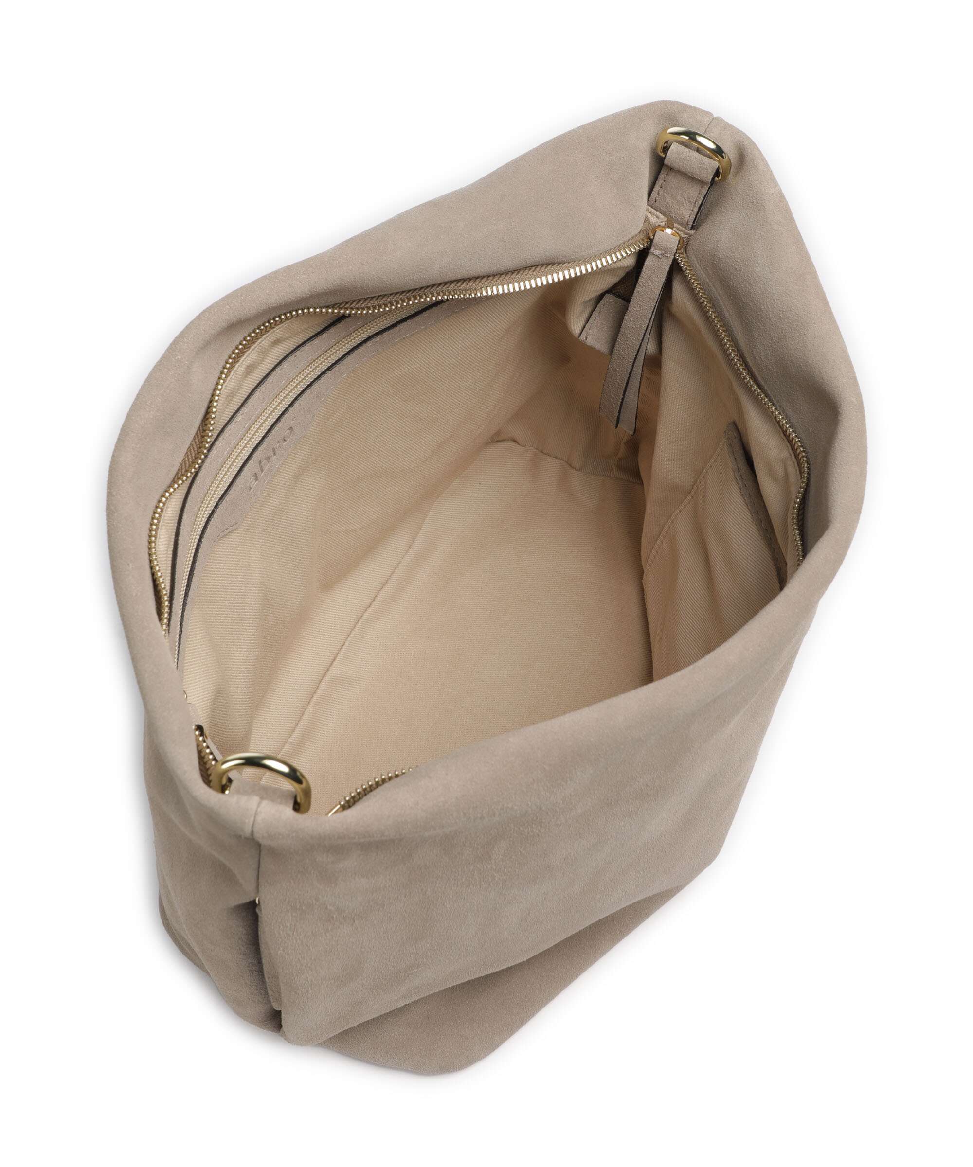 Abro Suede Ebony Hobo tas siena - Image 6