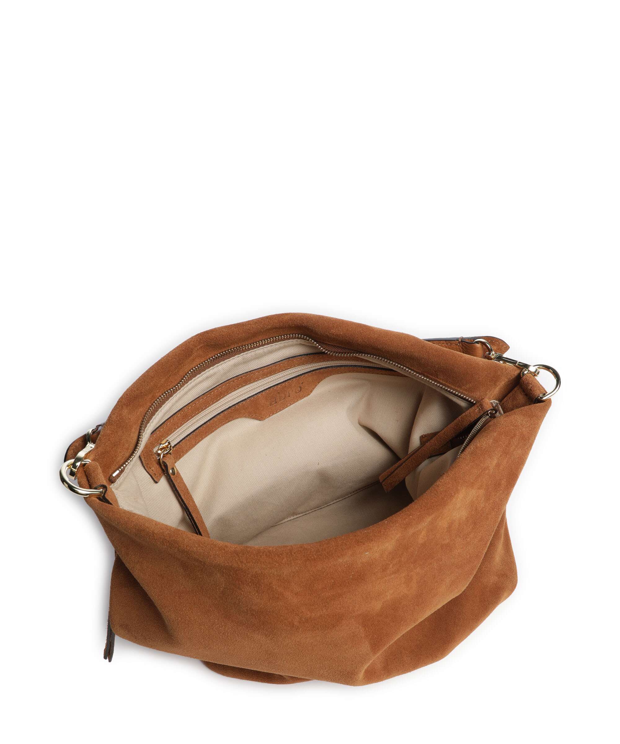 Abro Suede Ebony Hobo tas cuoio - Image 6