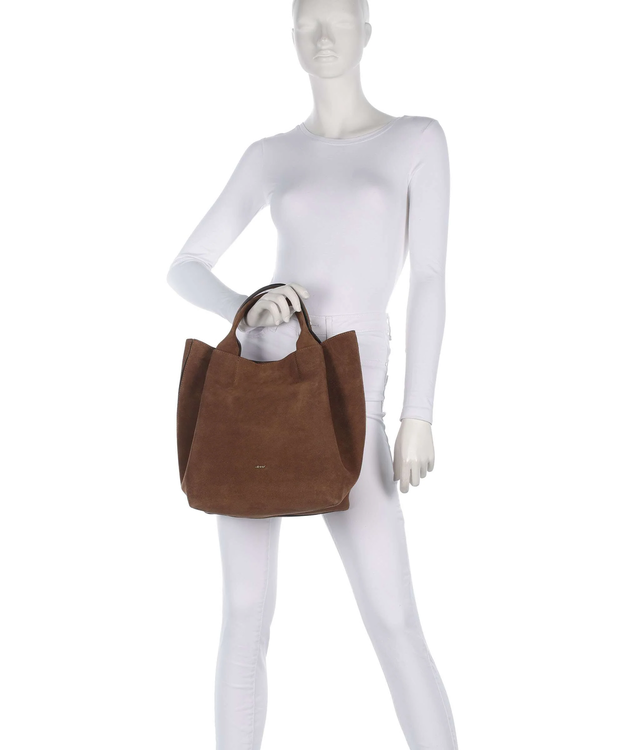Abro Suede Essential Medium Handtas wood - Image 3