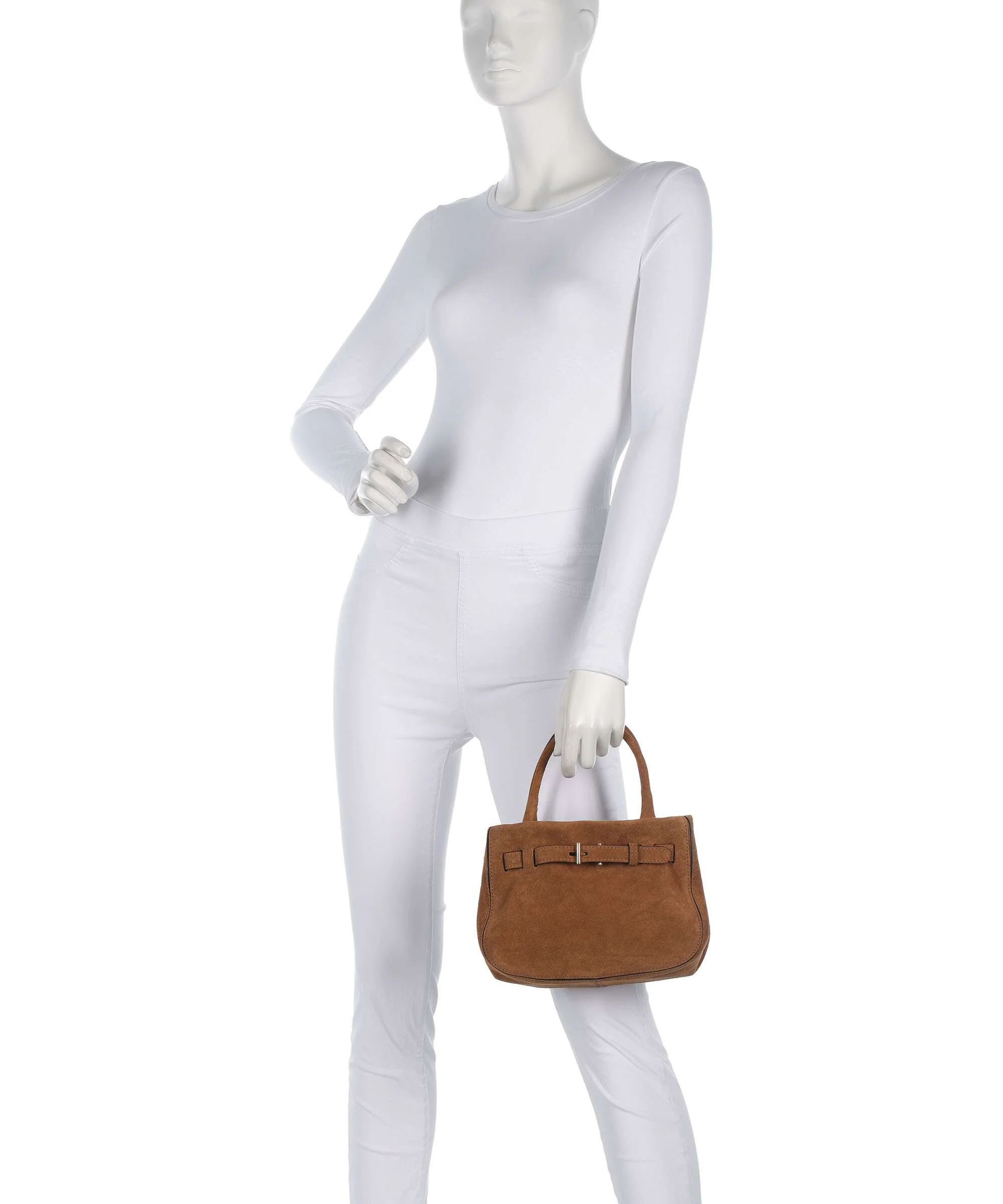 Abro Suede Jill Handtas cuoio - Image 3
