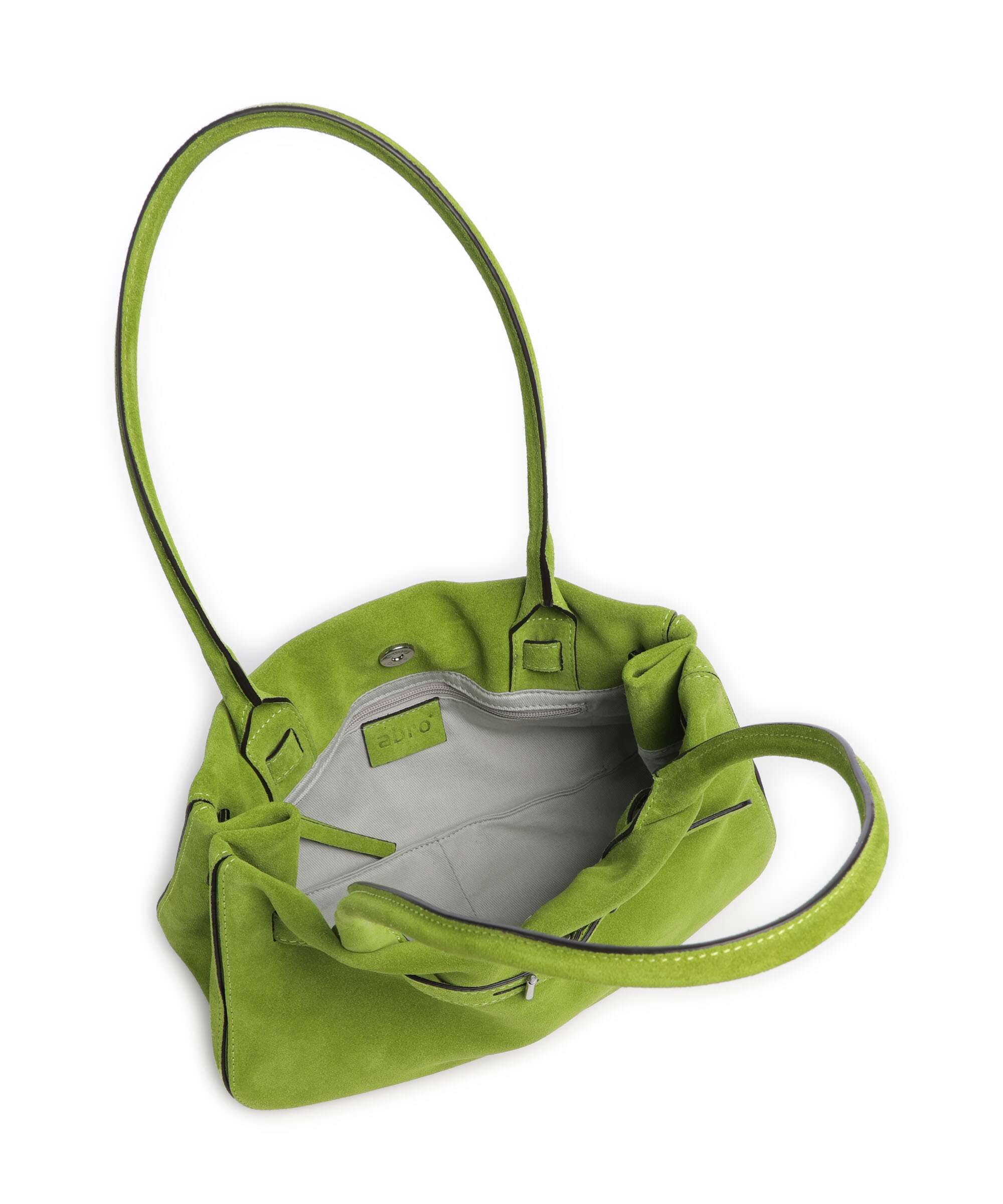 Abro Suede Jill Schoudertas lime - Image 5