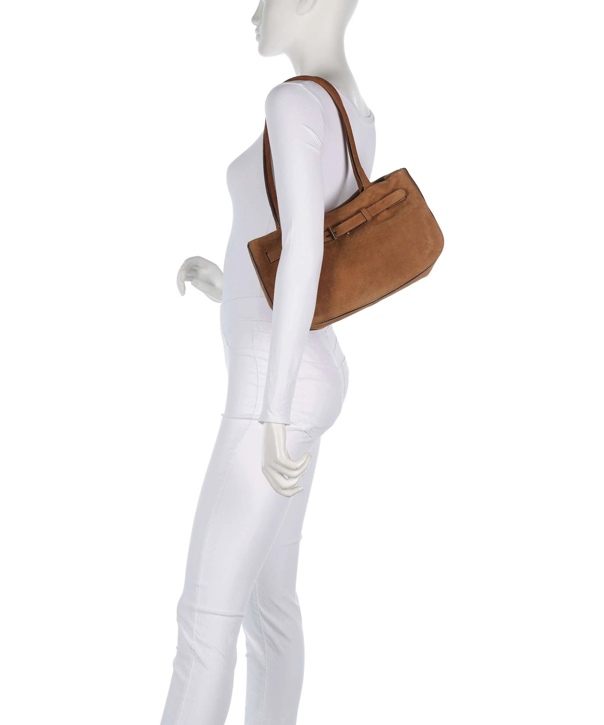 Abro Suede Jill Schoudertas cuoio - Image 3