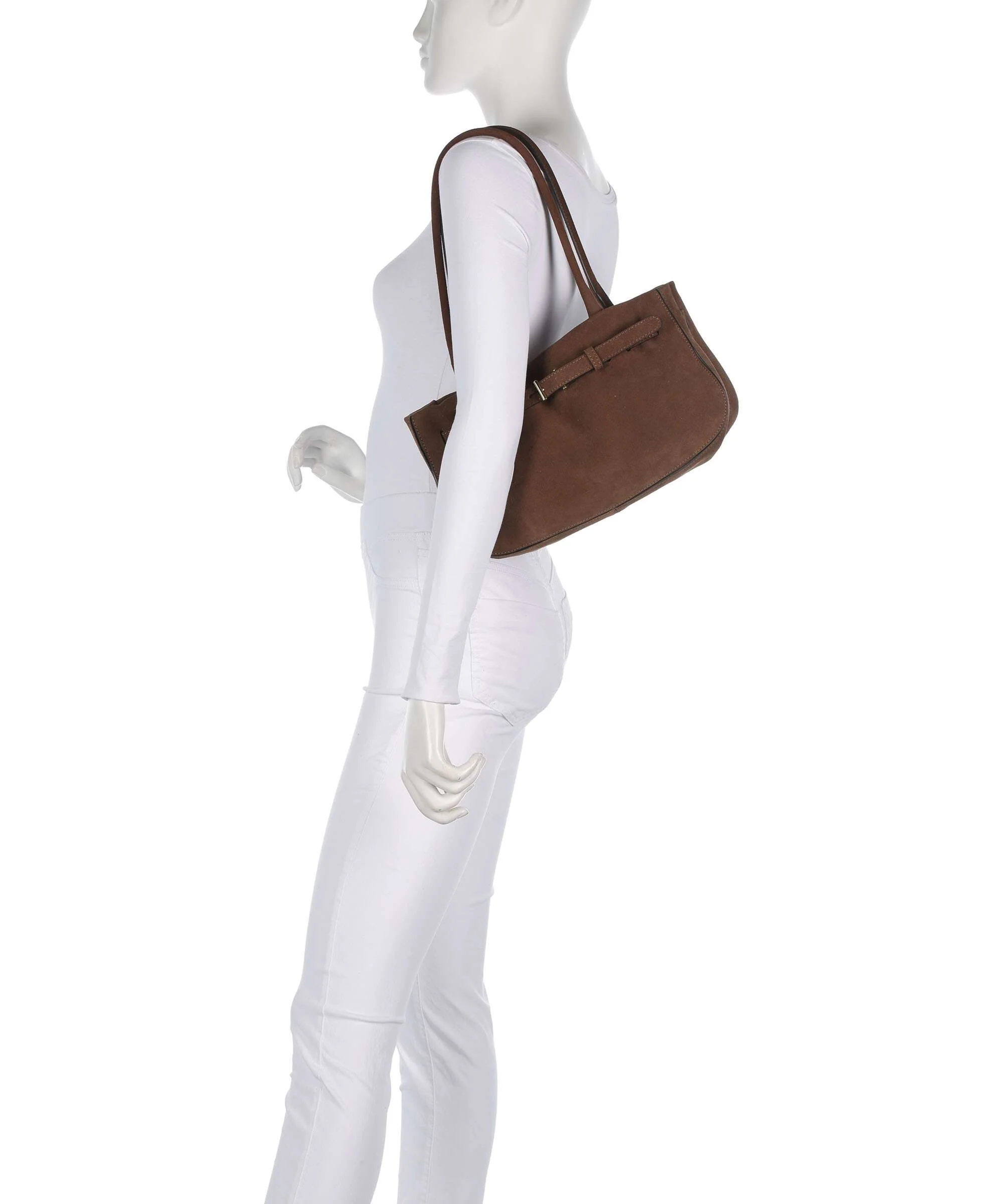 Abro Suede Jill Schoudertas wood - Image 3