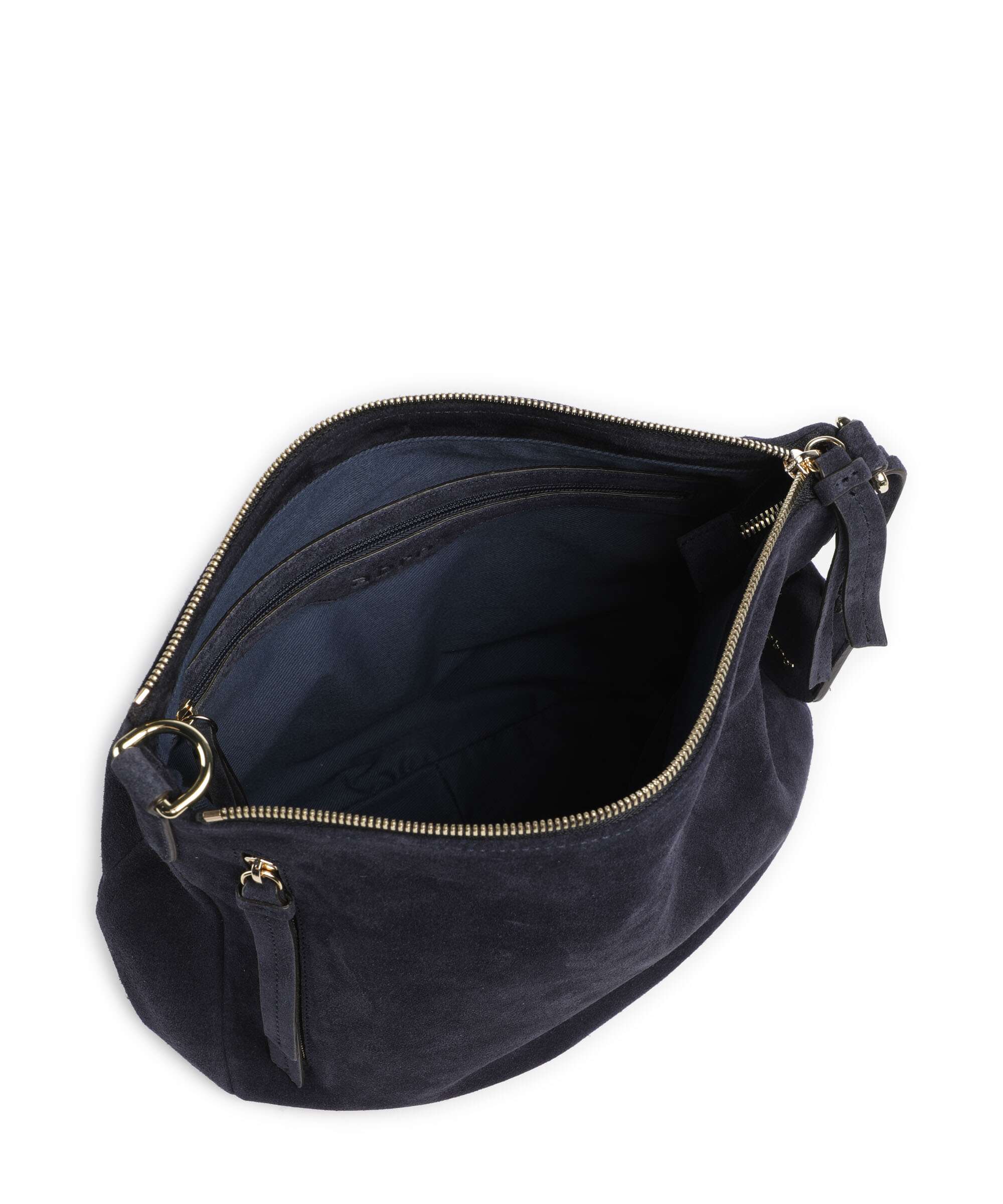 Abro Suede Juna Small Hobo tas navy - Image 6