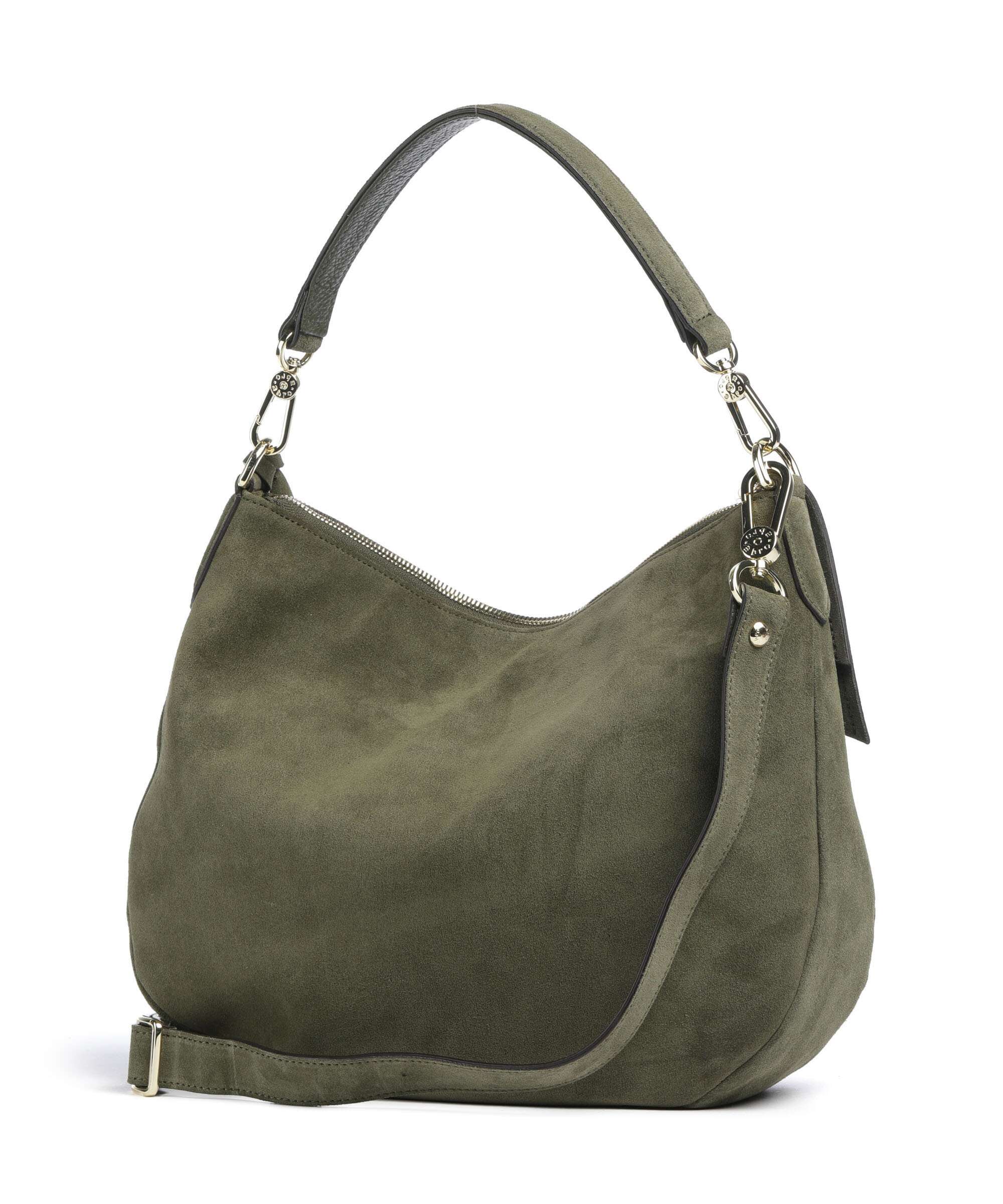 Abro Suede Juna Small Hobo tas oliv - Image 2