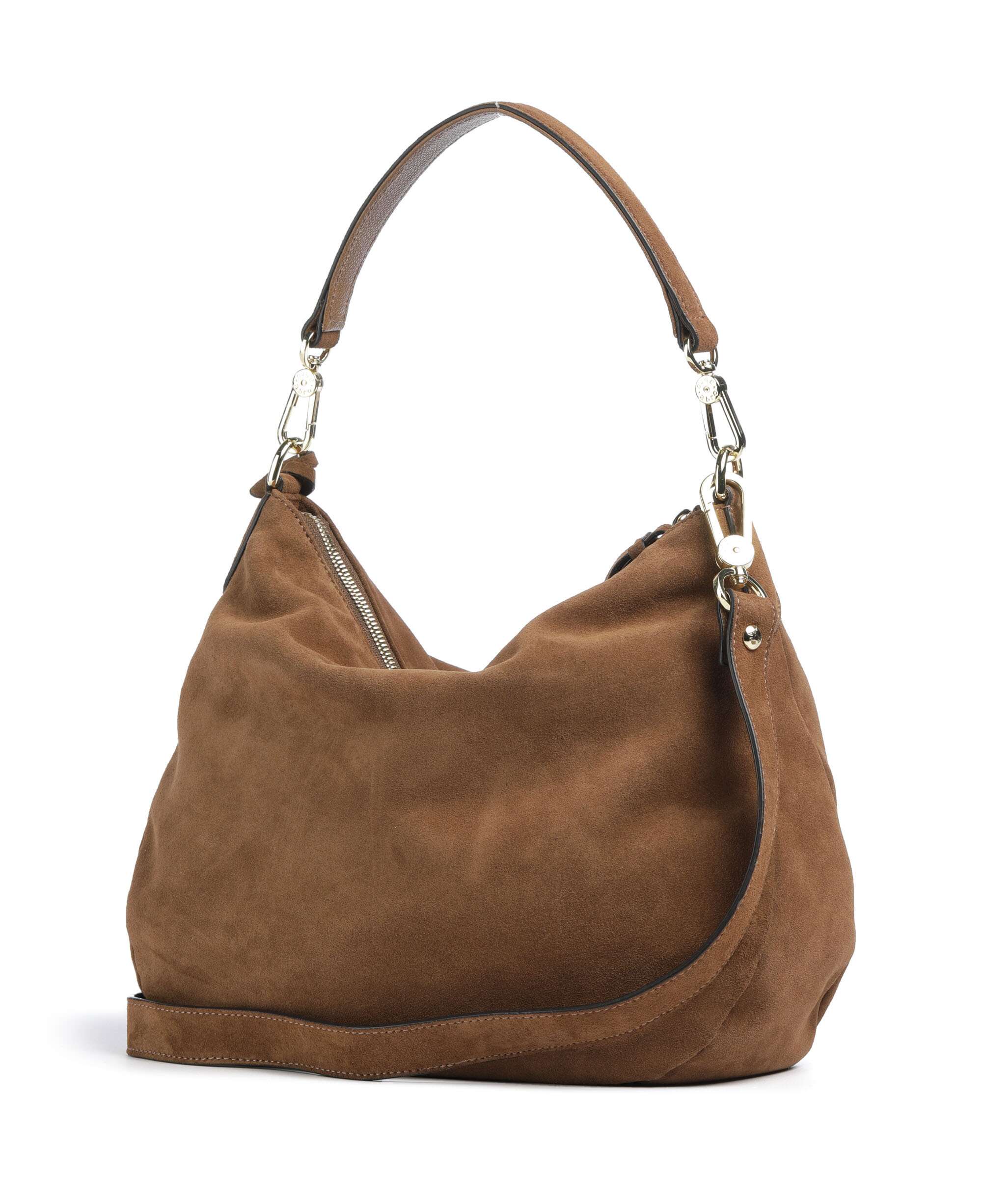 Abro Suede Juna Small Hobo tas camel - Image 2