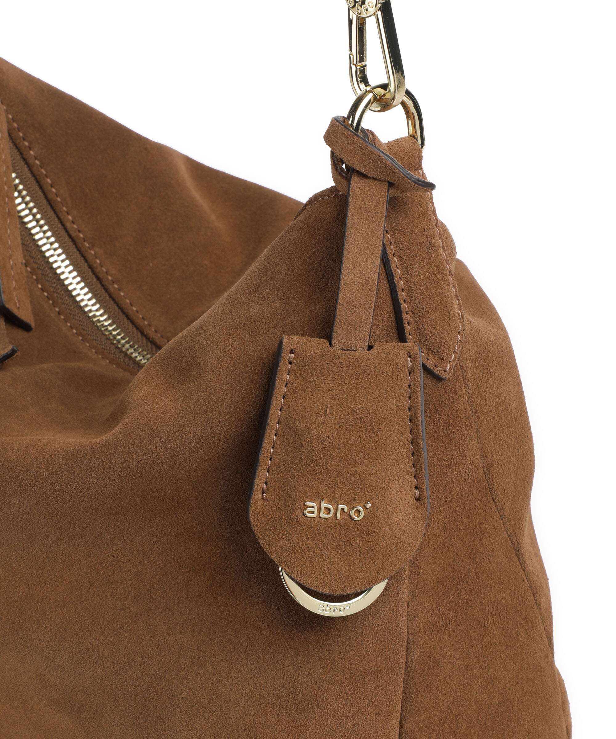 Abro Suede Juna Small Hobo tas camel - Image 4