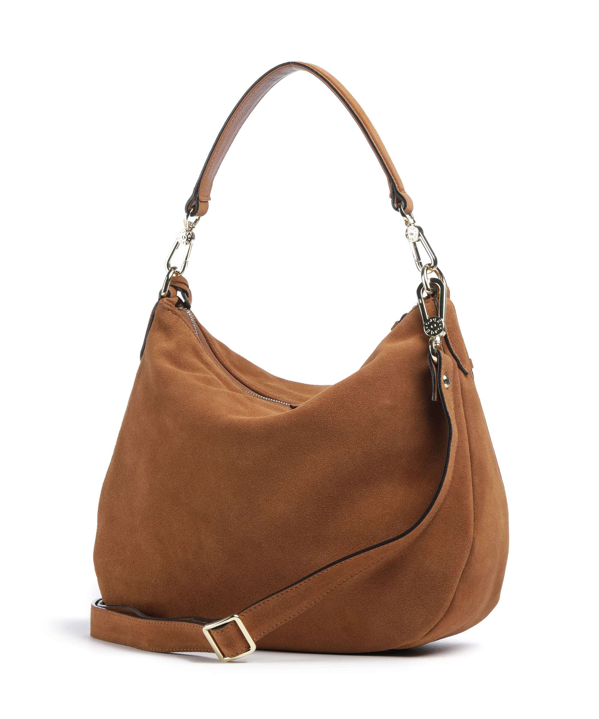 Abro Suede Juna Small Hobo tas cuoio - Image 2