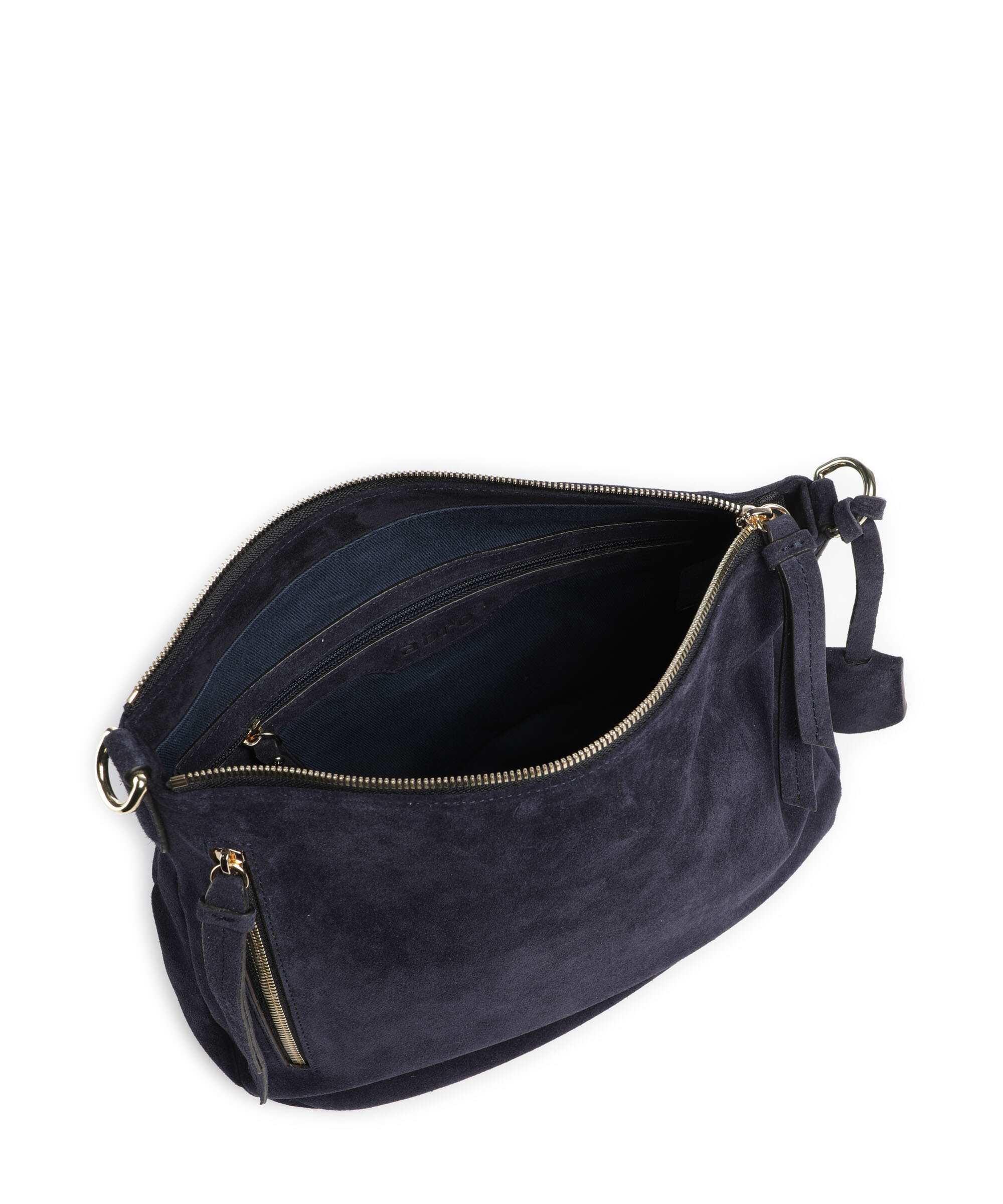 Abro Suede Juna Small Hobo tas navy - Image 6