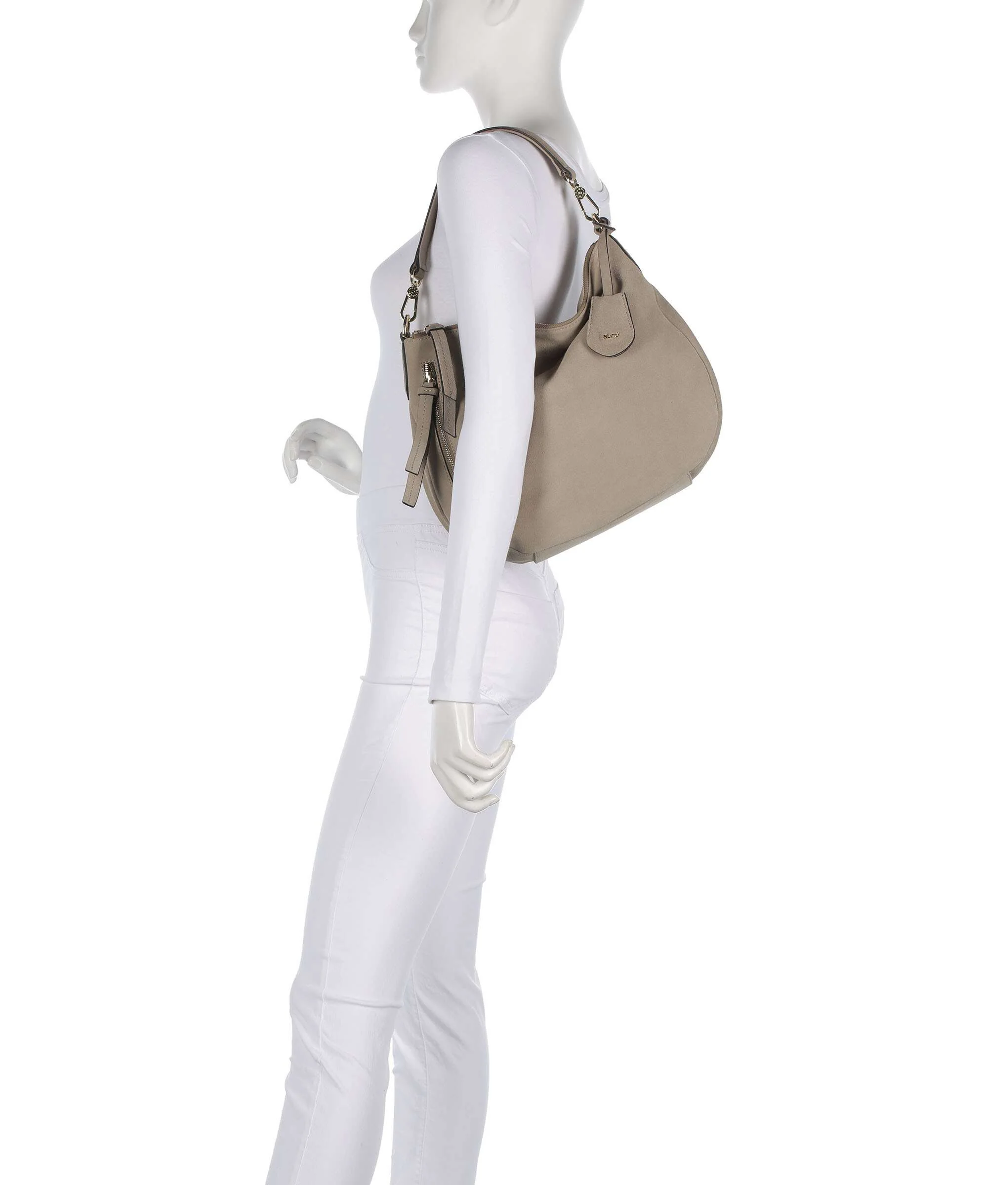 Abro Suede Juna Small Hobo tas siena - Image 3