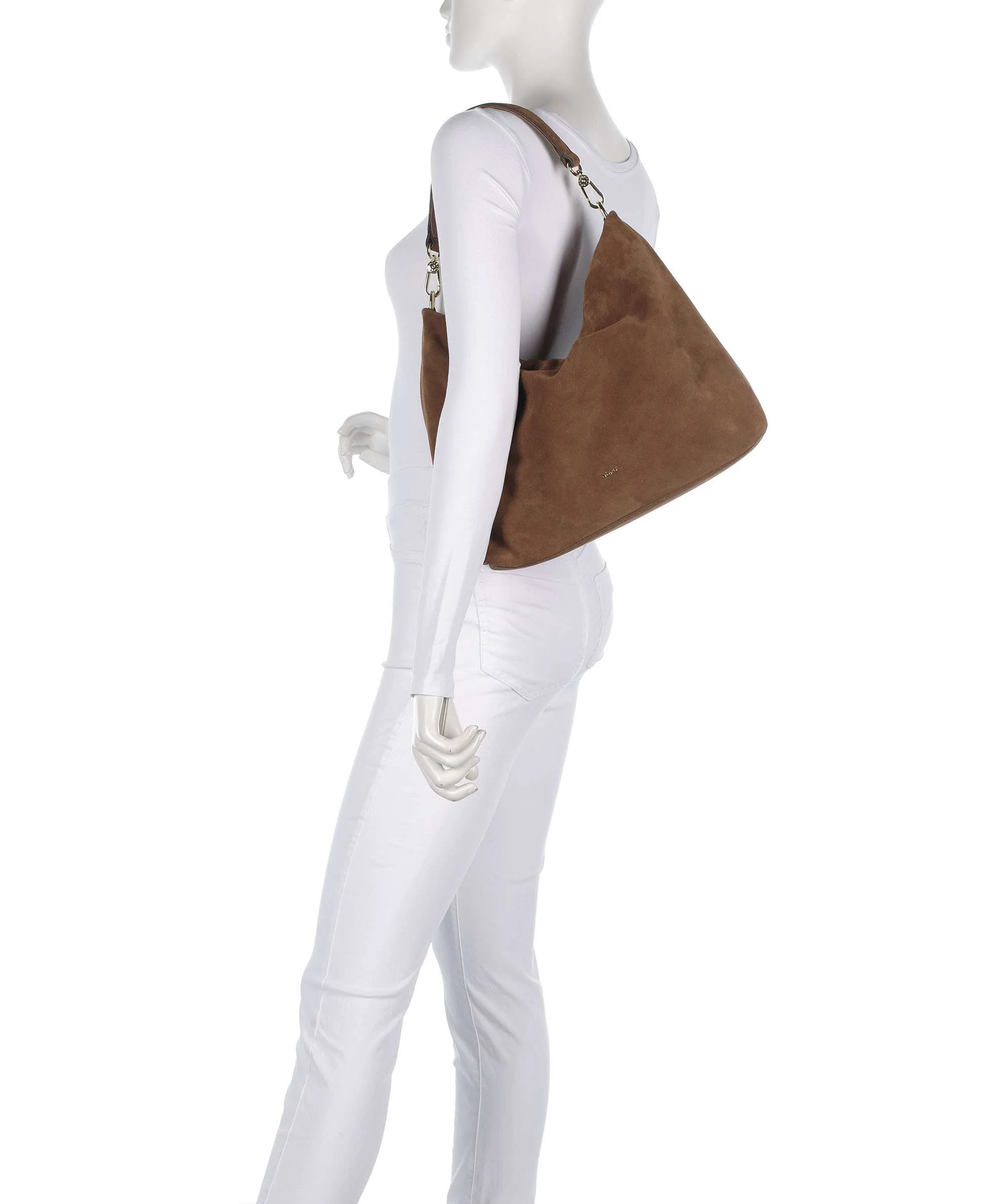 Abro Suede Kaia Hobo tas camel - Image 3