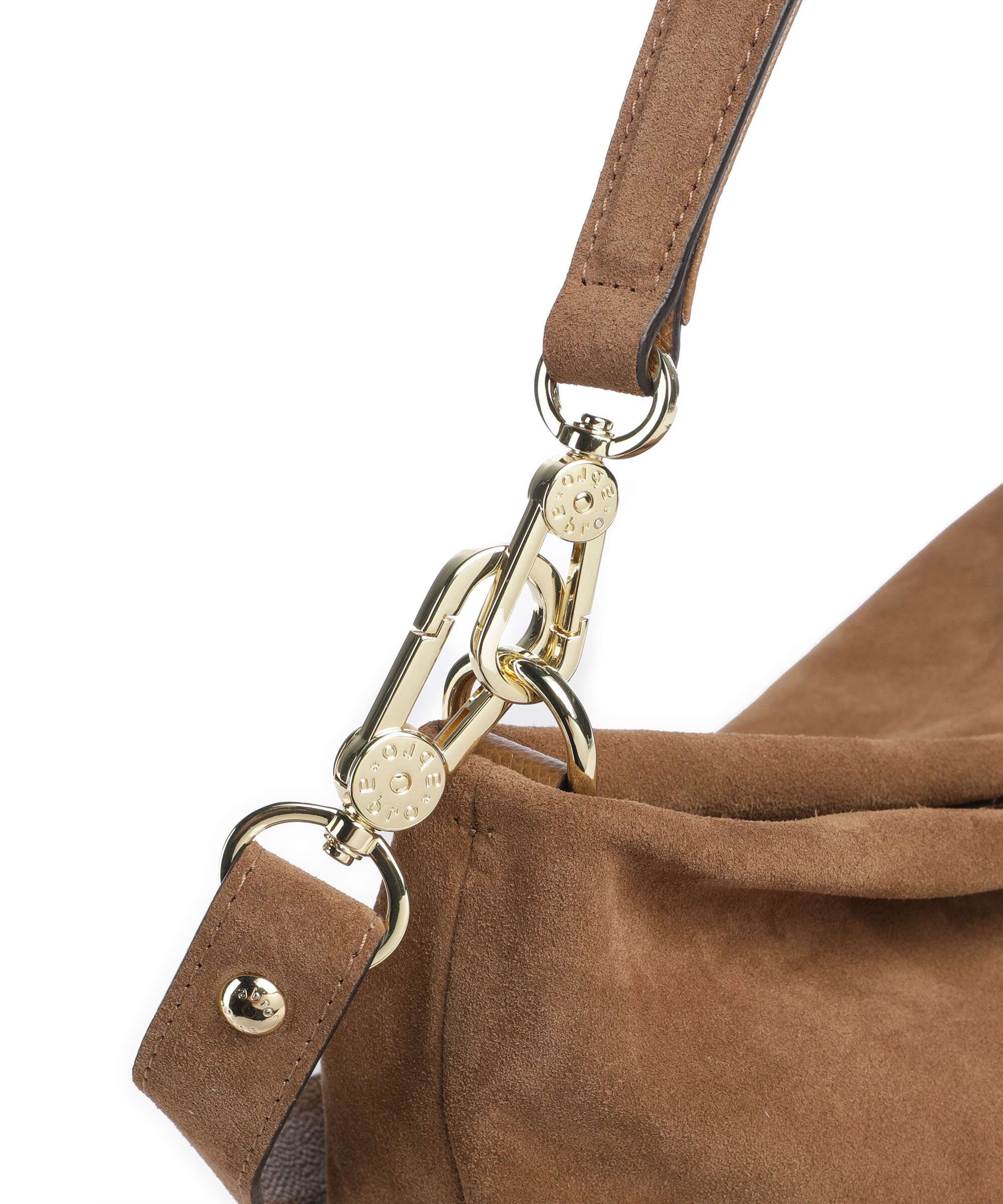 Abro Suede Kaia Hobo tas camel - Image 4
