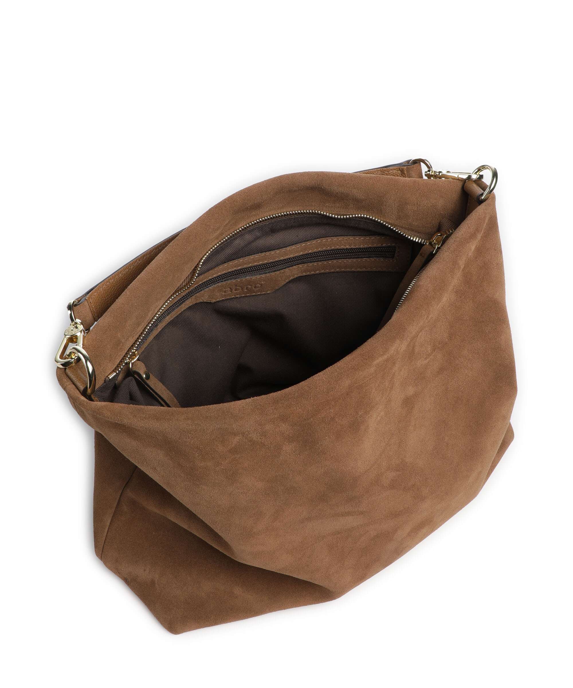 Abro Suede Kaia Hobo tas camel - Image 6