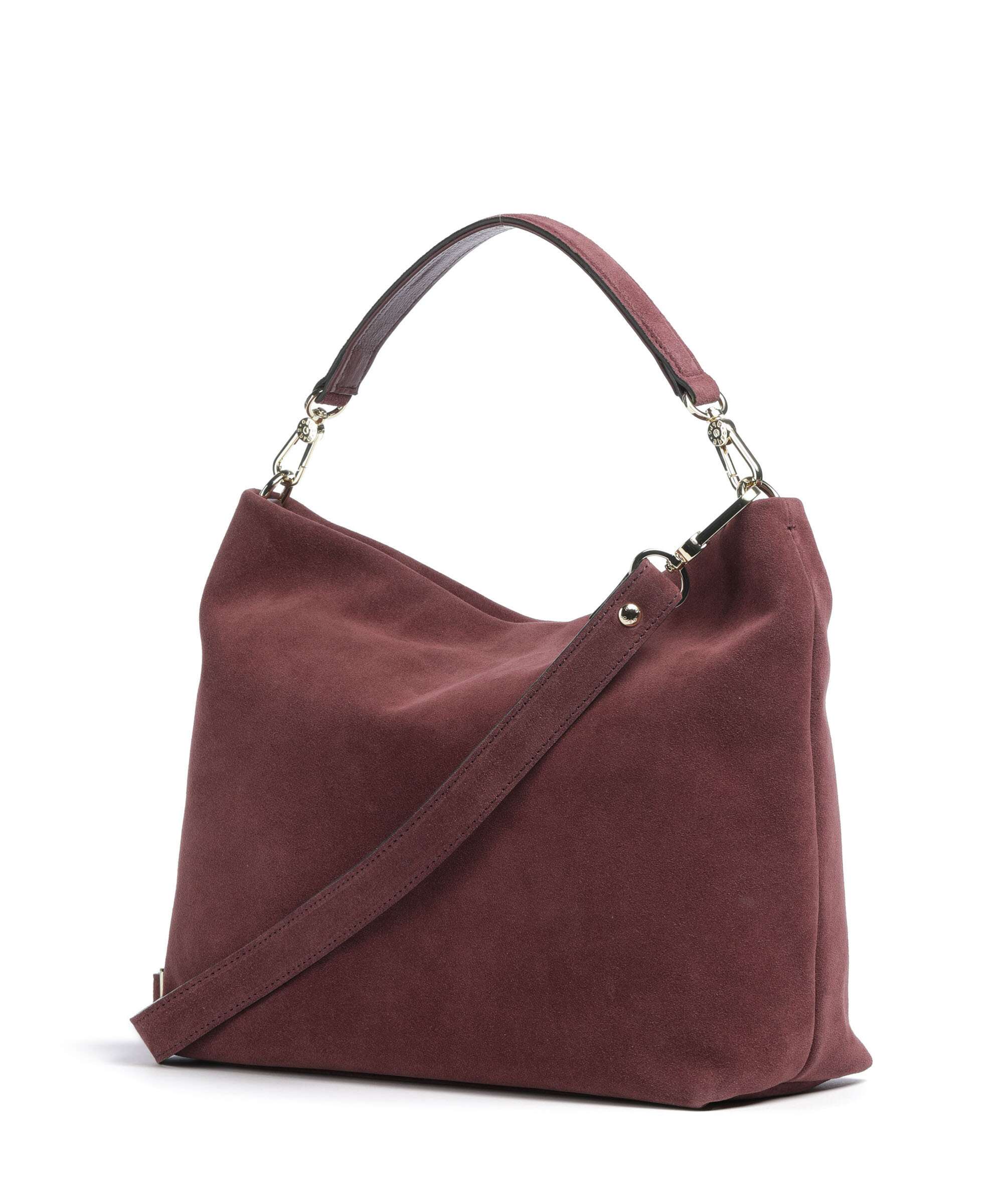 Abro Suede Kaia Hobo tas bordeaux - Image 2